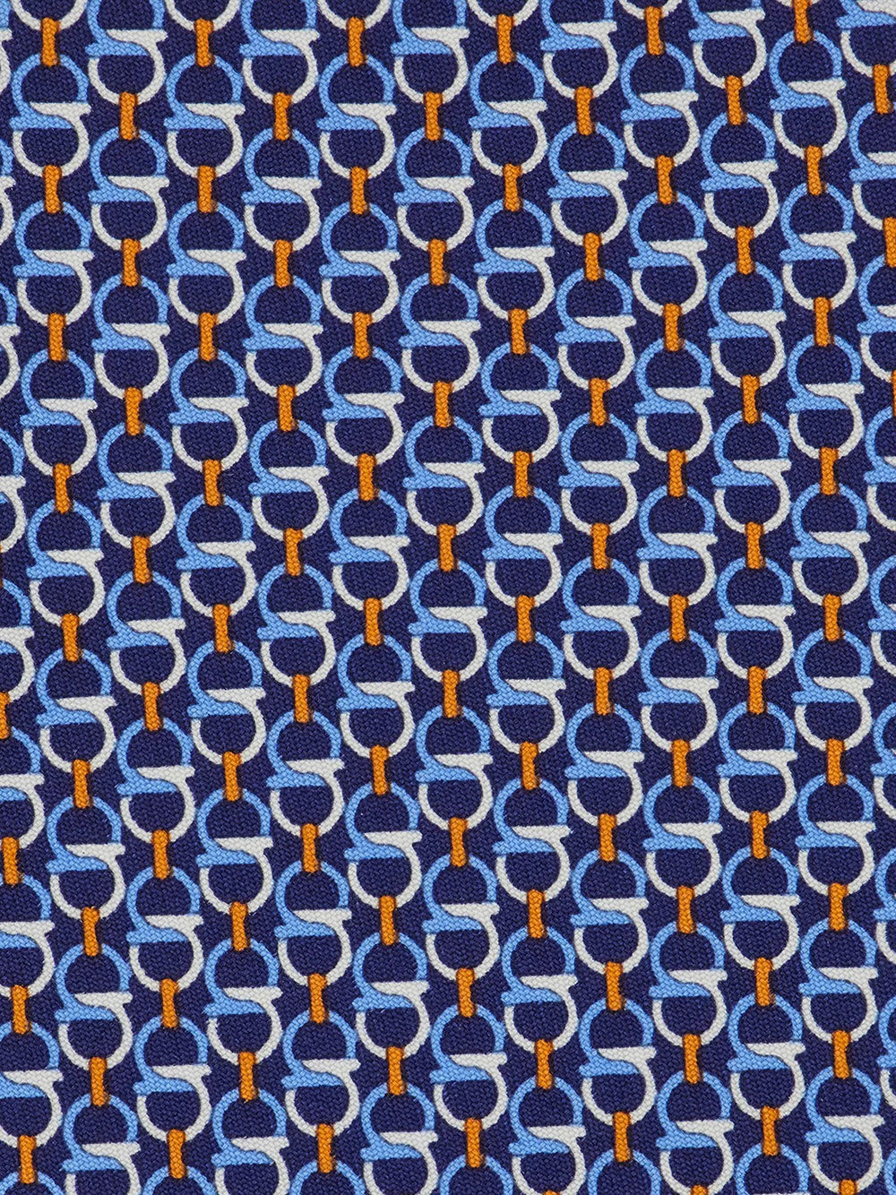 Ferragamo Men Gancini-Print Silk Tie FERRAGAMO