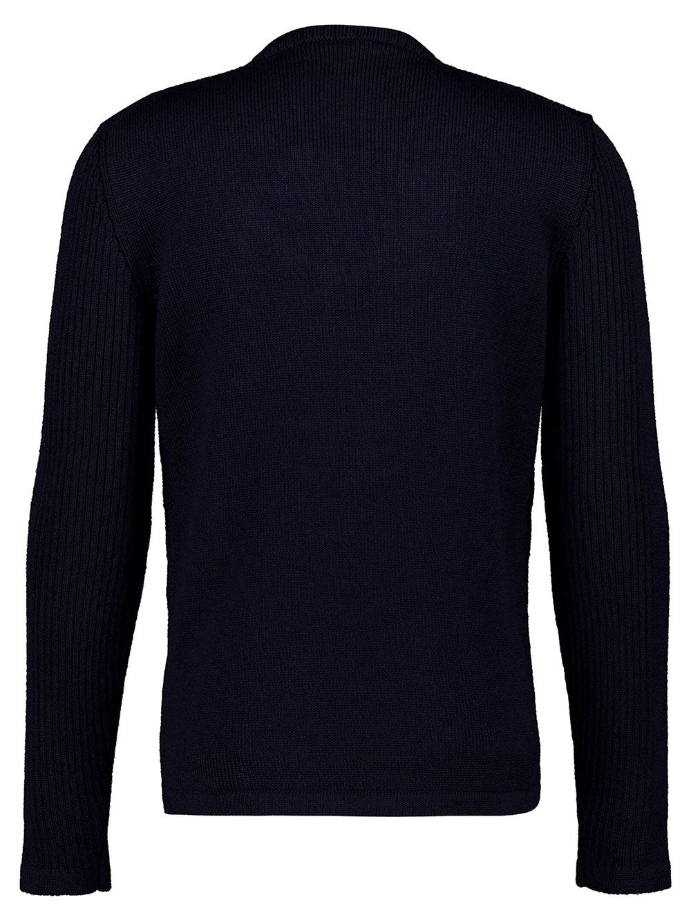 Prada Men Wool Sweater With Nylon Patch Pocket PRADA