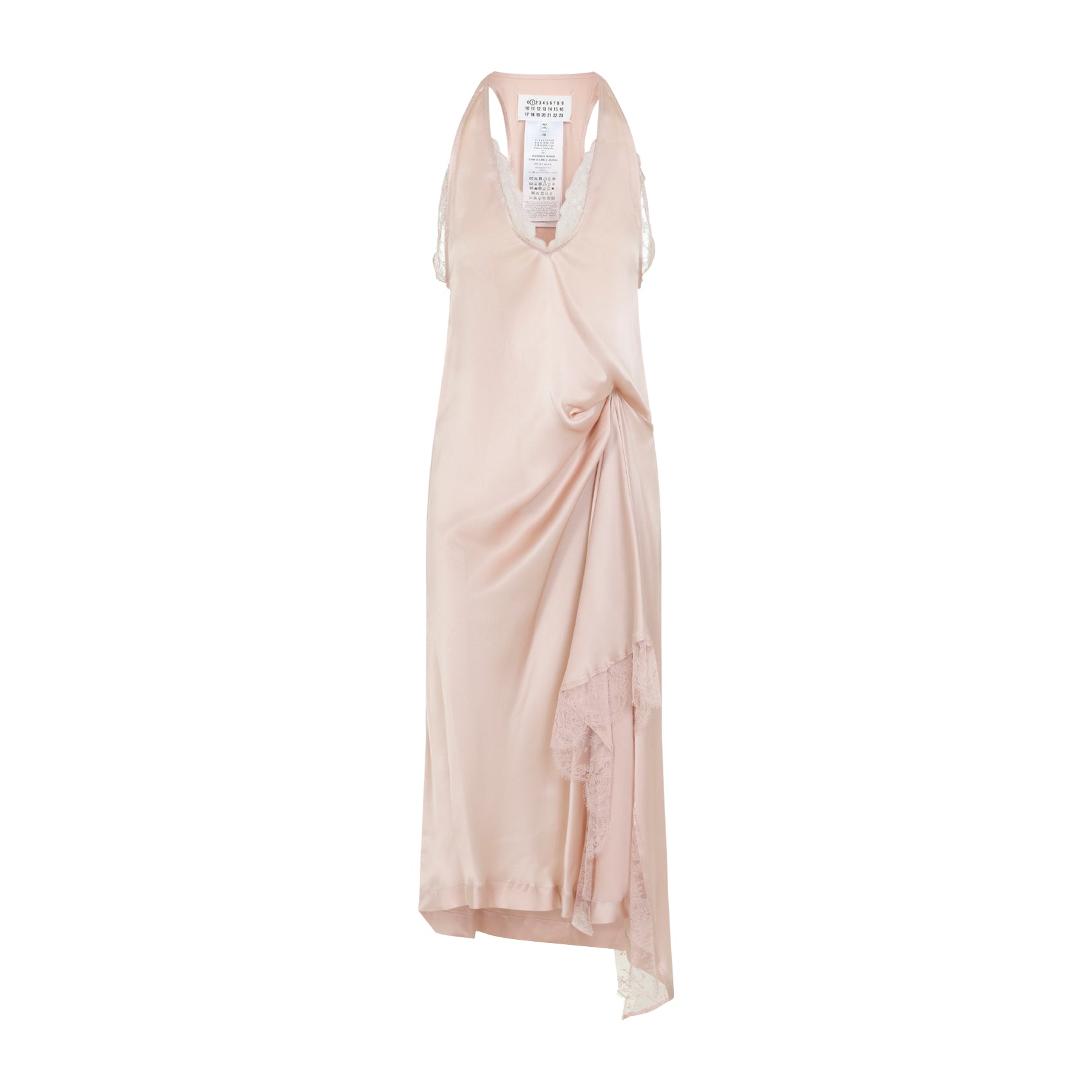 Maison Margela Lace Slip Midi Dress Women MAISON MARGIELA