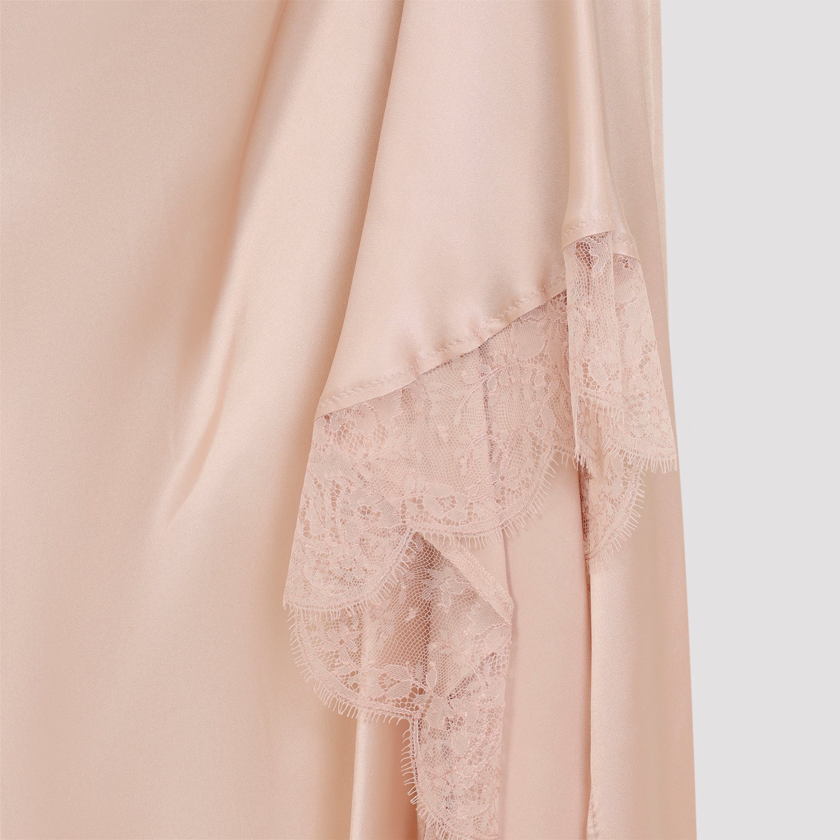 Maison Margela Lace Slip Midi Dress Women MAISON MARGIELA