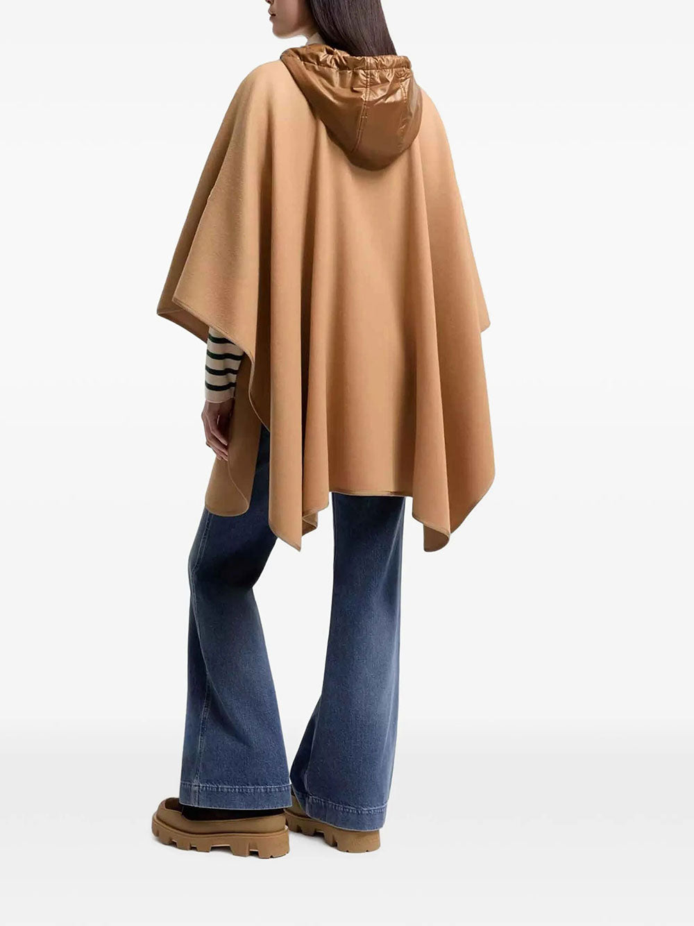 Moncler Women Padded Wool Blend Cape MONCLER