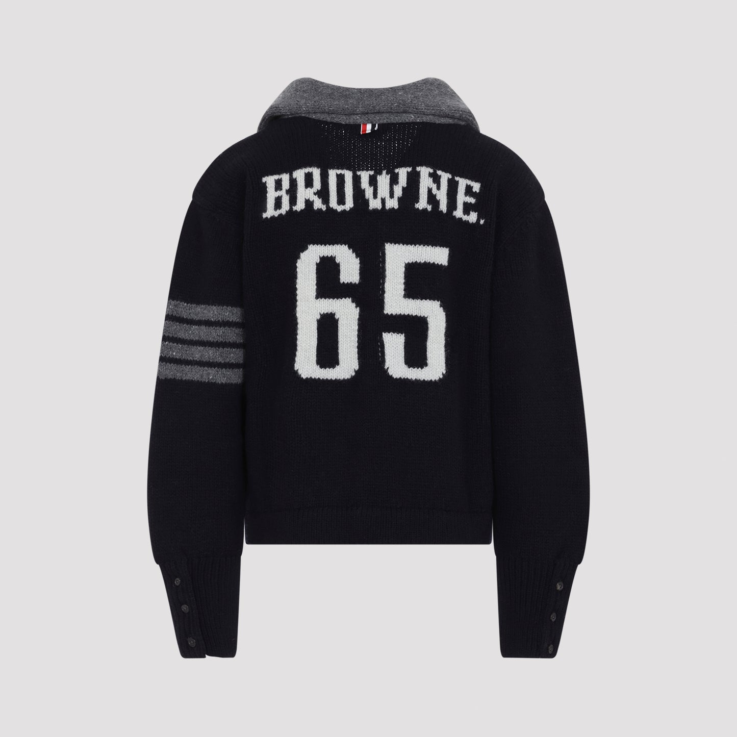 Thom Browne 65 Jersey Collar Cardigan Men THOM BROWNE