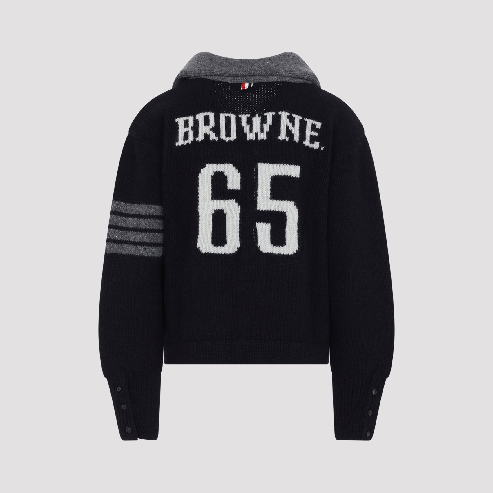 Thom Browne 65 Jersey Collar Cardigan Men THOM BROWNE