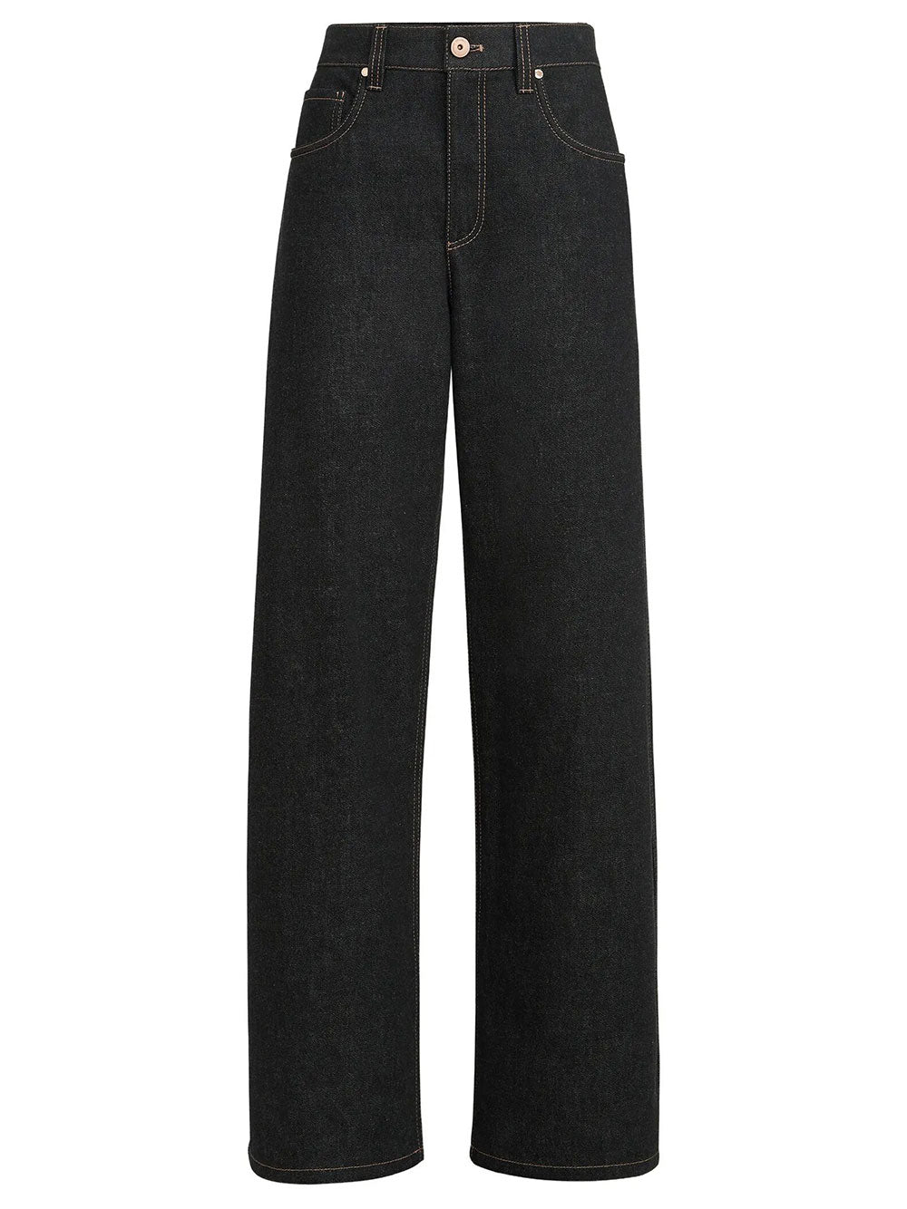 Brunello Cucinelli Women Pantalone Loose Barrel In Denim No Fade BRUNELLO CUCINELLI