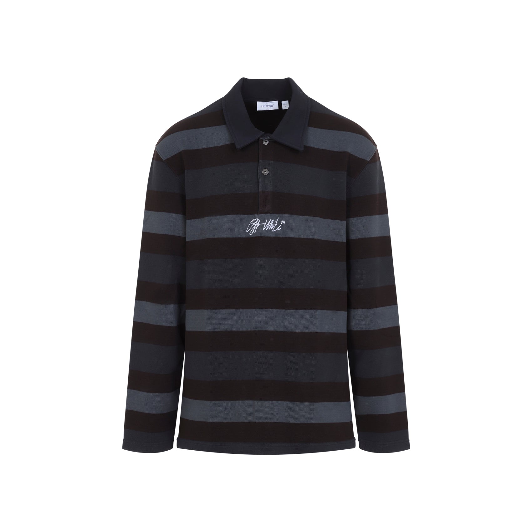 Off-White Stroke Relax L/S Polo Men OFF-WHITE