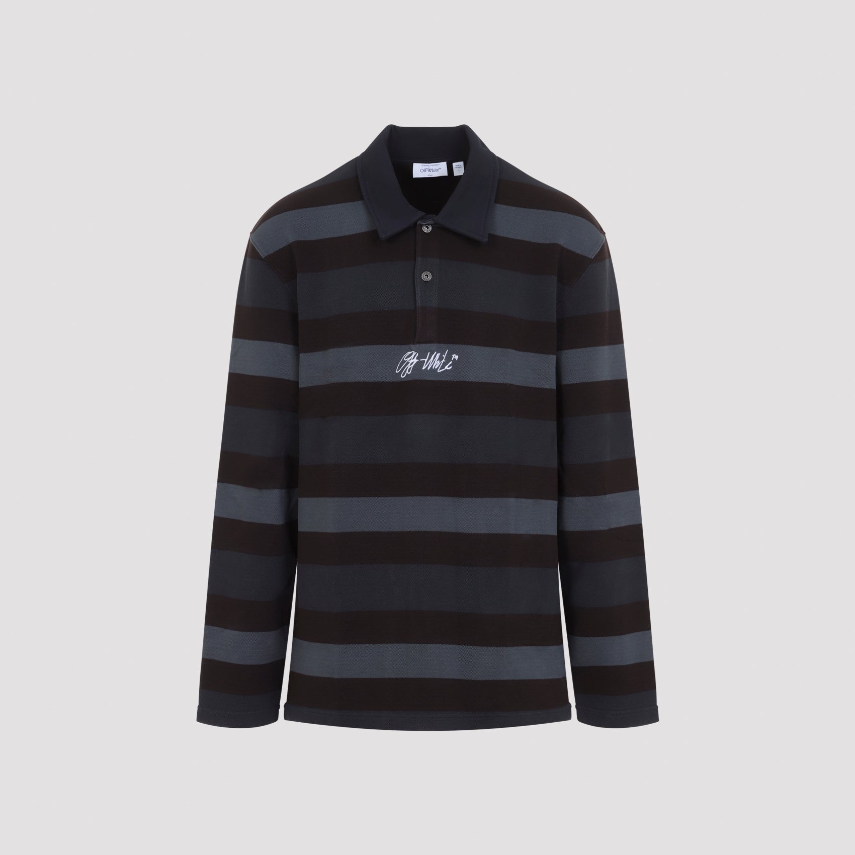 Off-White Stroke Relax L/S Polo Men OFF-WHITE