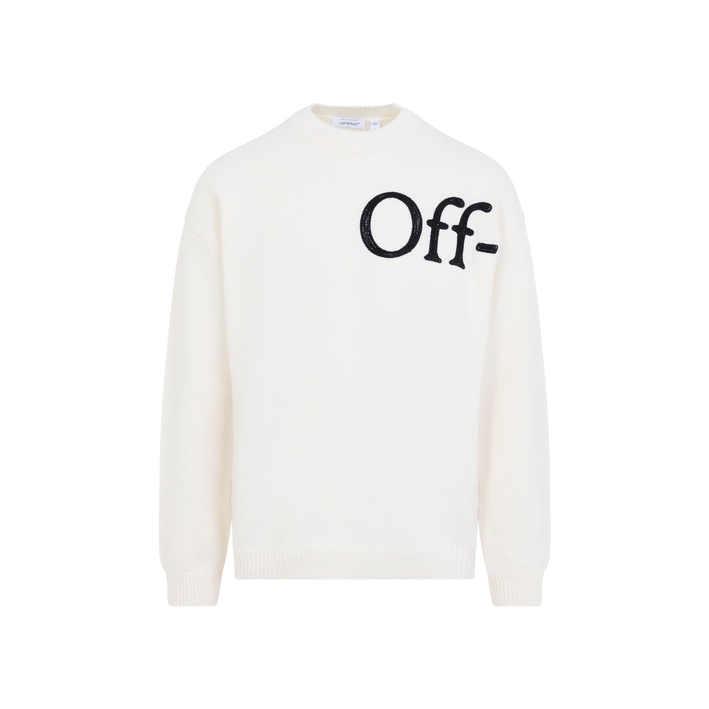 Off White Bookish Shared Knit Crewneck Men OFF-WHITE