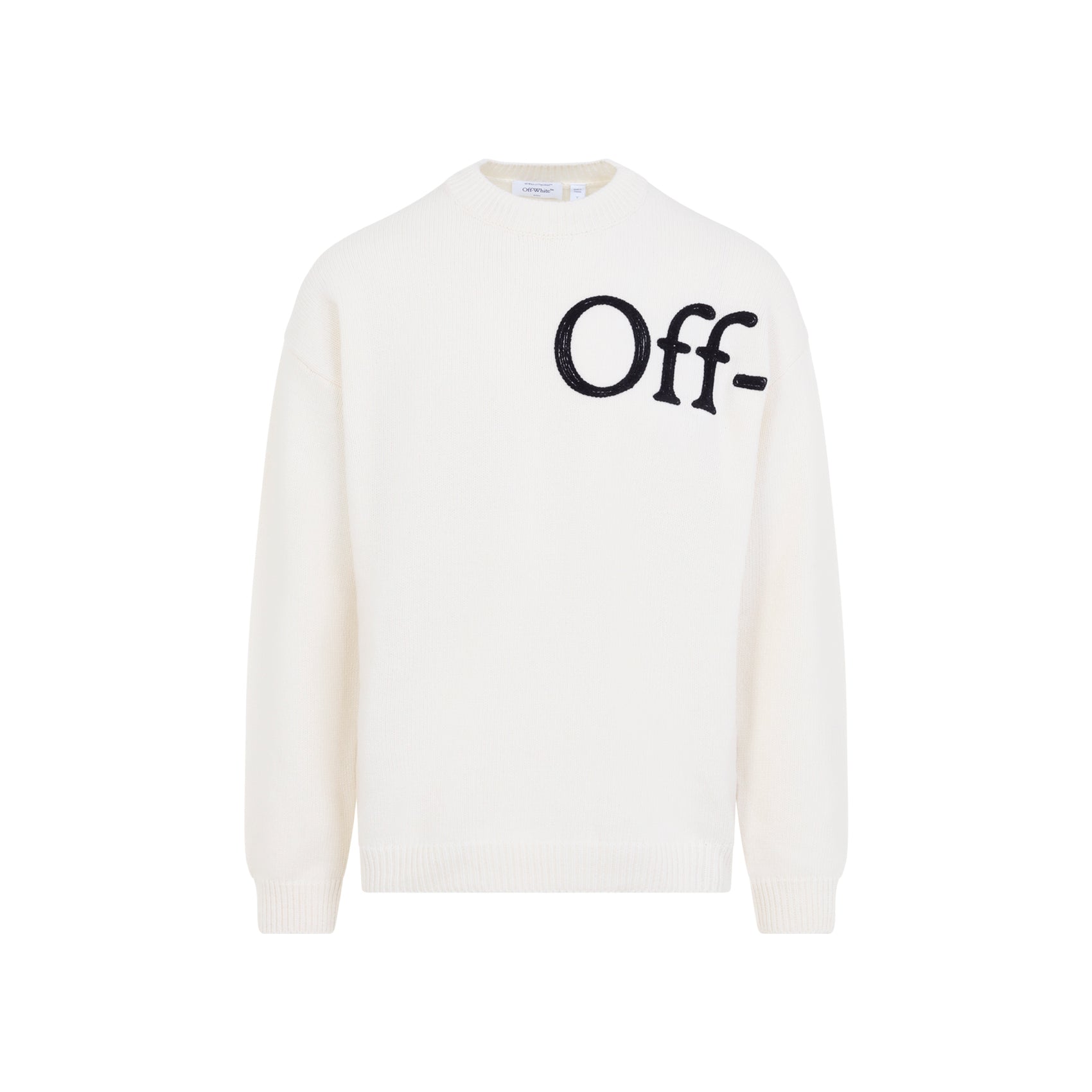 Off White Bookish Shared Knit Crewneck Men OFF-WHITE