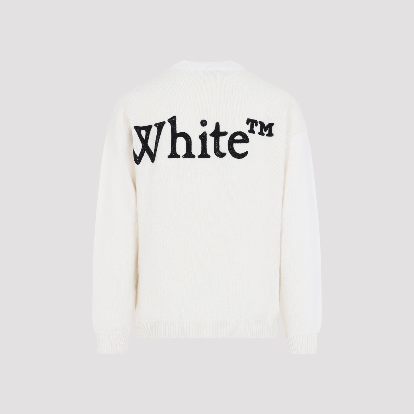 Off White Bookish Shared Knit Crewneck Men OFF-WHITE