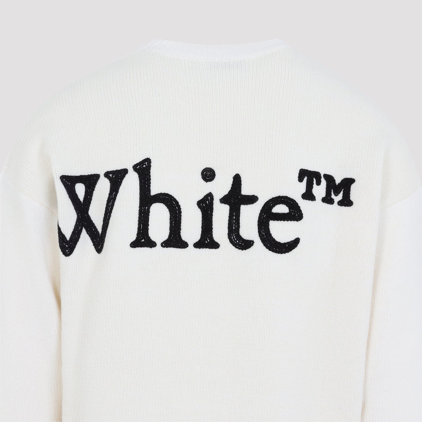 Off White Bookish Shared Knit Crewneck Men OFF-WHITE