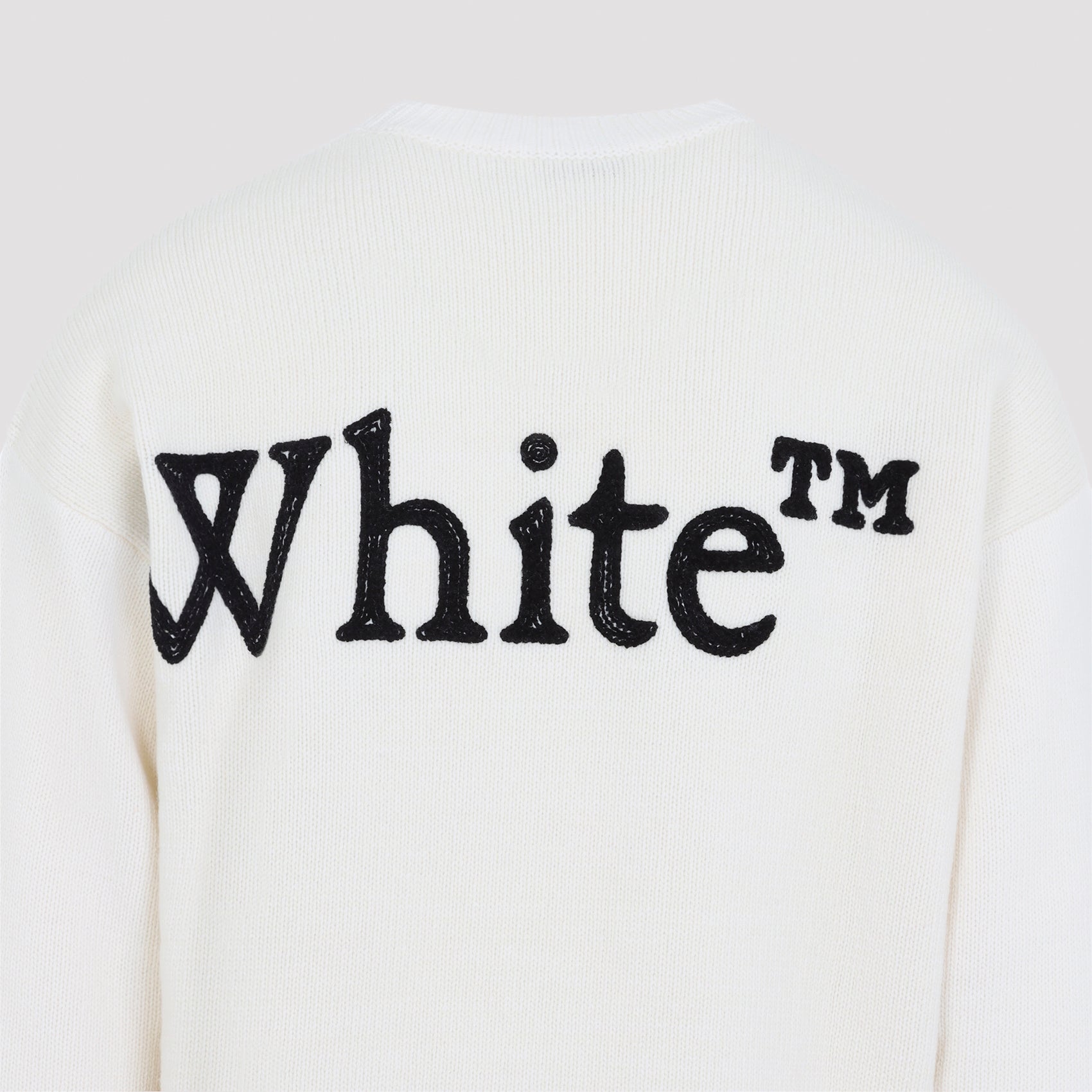 Off White Bookish Shared Knit Crewneck Men OFF-WHITE