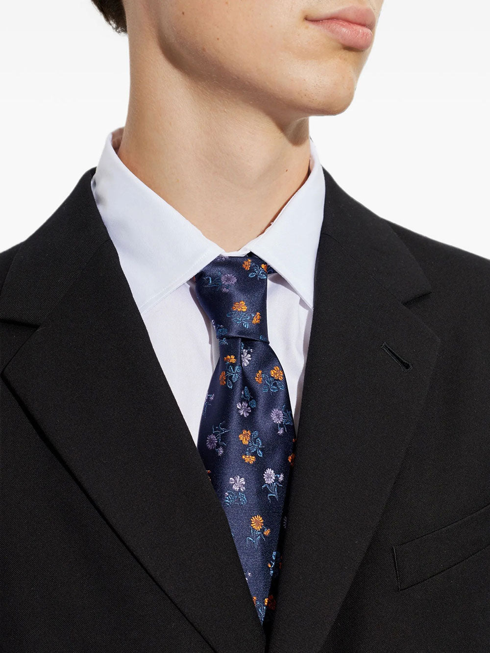 Dries Van Noten Men Tie 102 Q.4904 M.W.Tie Nav DRIES VAN NOTEN