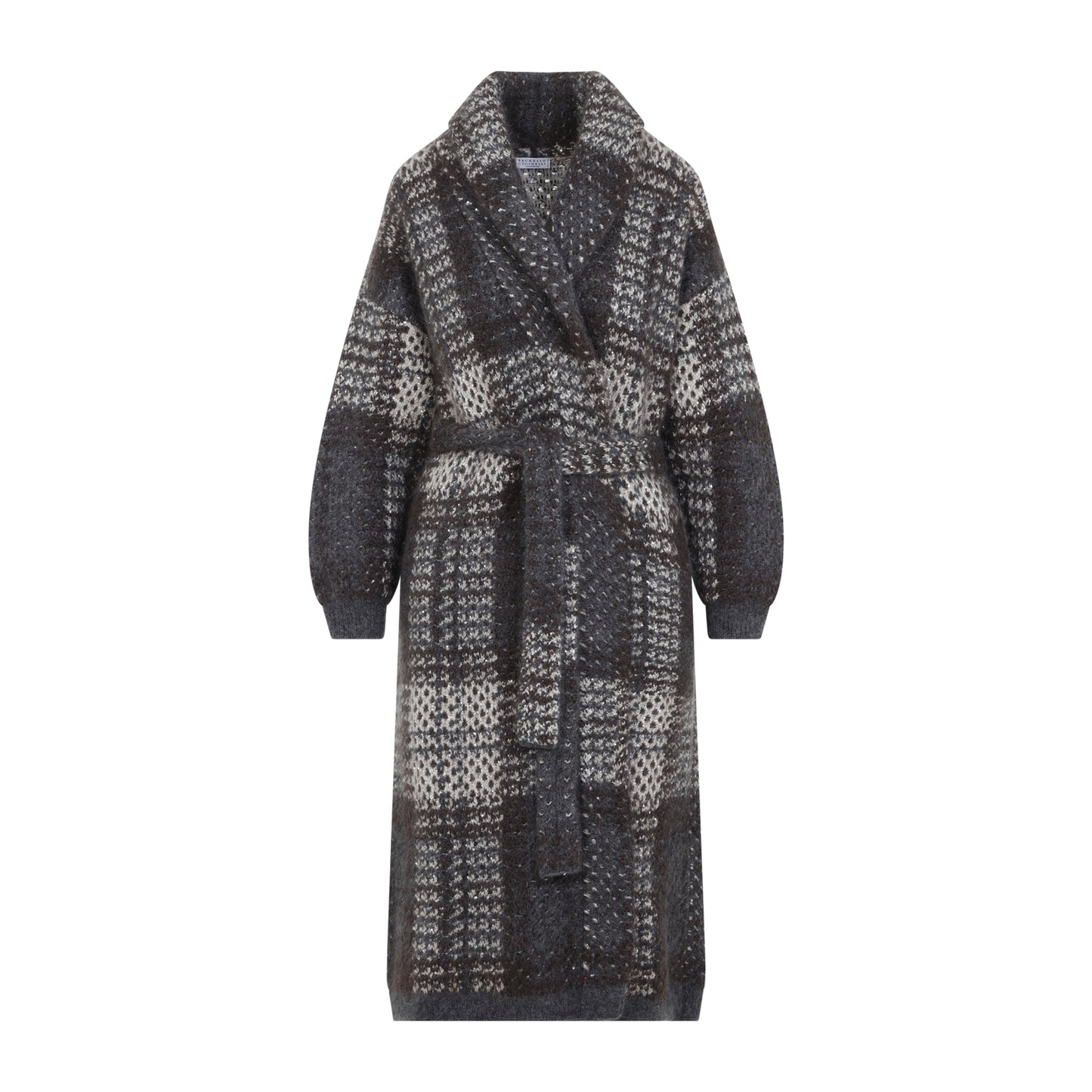 Brunello Cucinelli Macrocheck Cardigan Coat Women BRUNELLO CUCINELLI