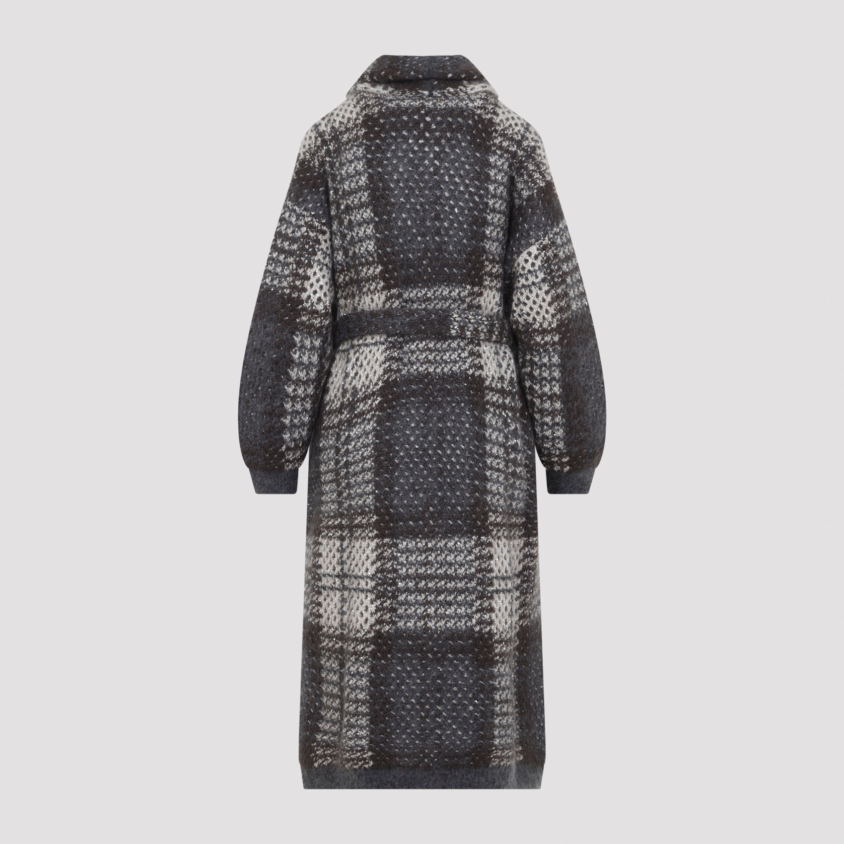 Brunello Cucinelli Macrocheck Cardigan Coat Women BRUNELLO CUCINELLI