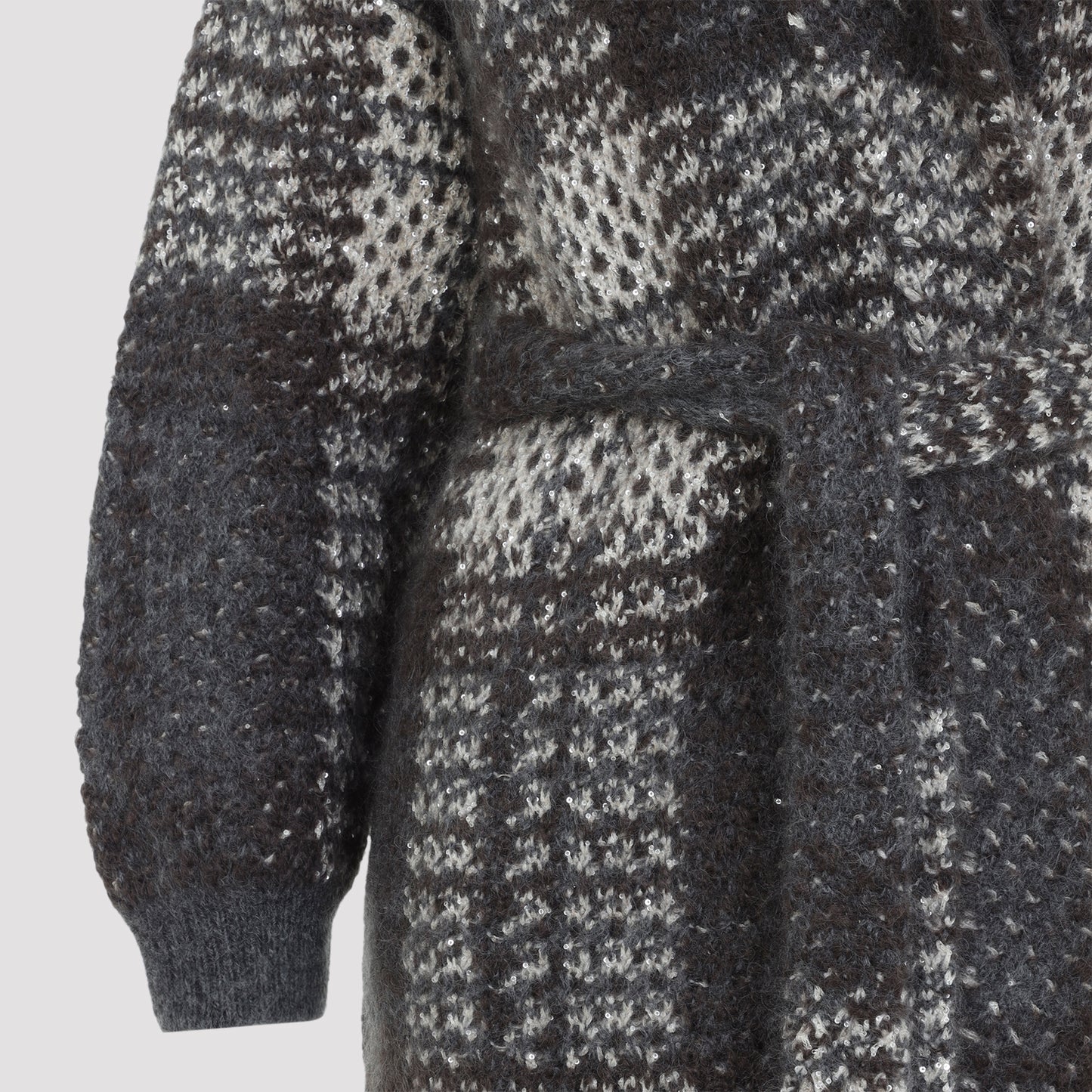 Brunello Cucinelli Macrocheck Cardigan Coat Women BRUNELLO CUCINELLI