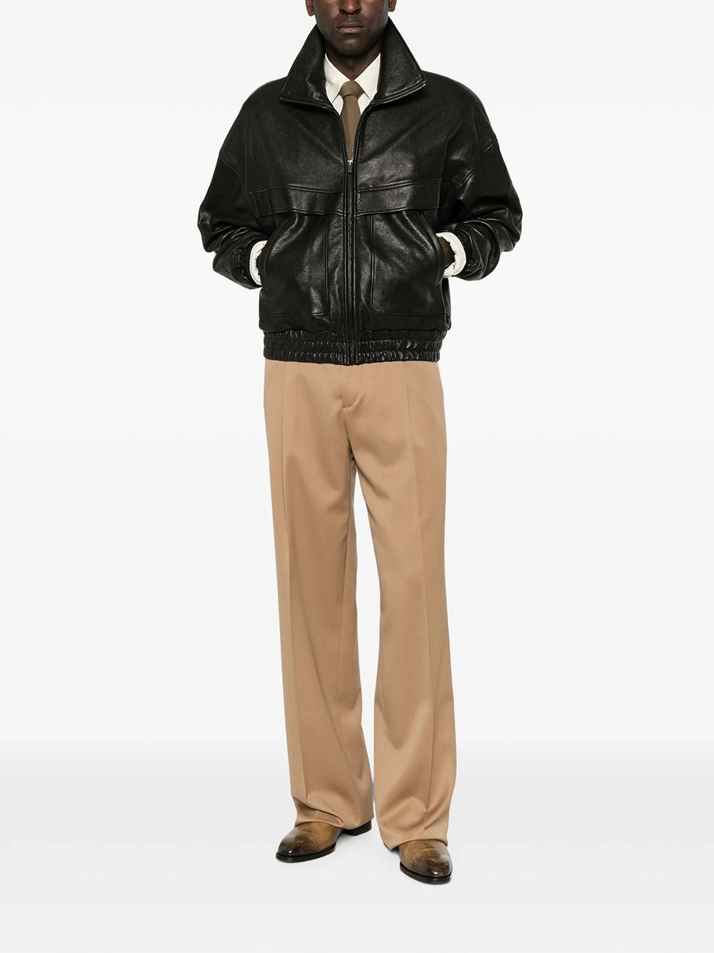Saint Laurent Men Jacket In Bubbled Lambskin SAINT LAURENT