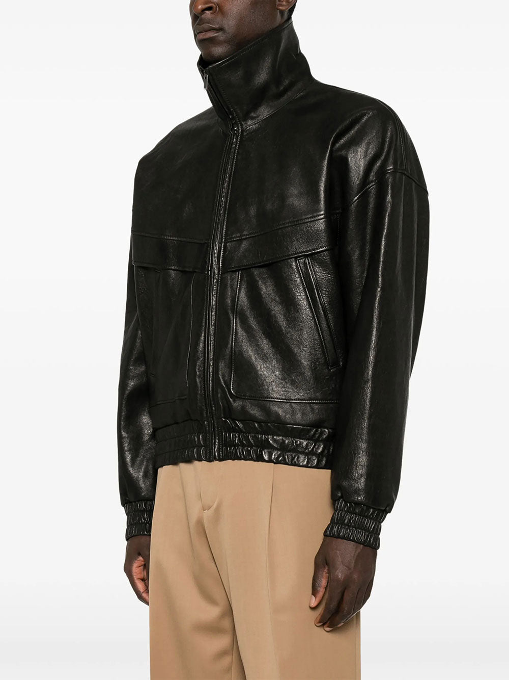 Saint Laurent Men Jacket In Bubbled Lambskin SAINT LAURENT