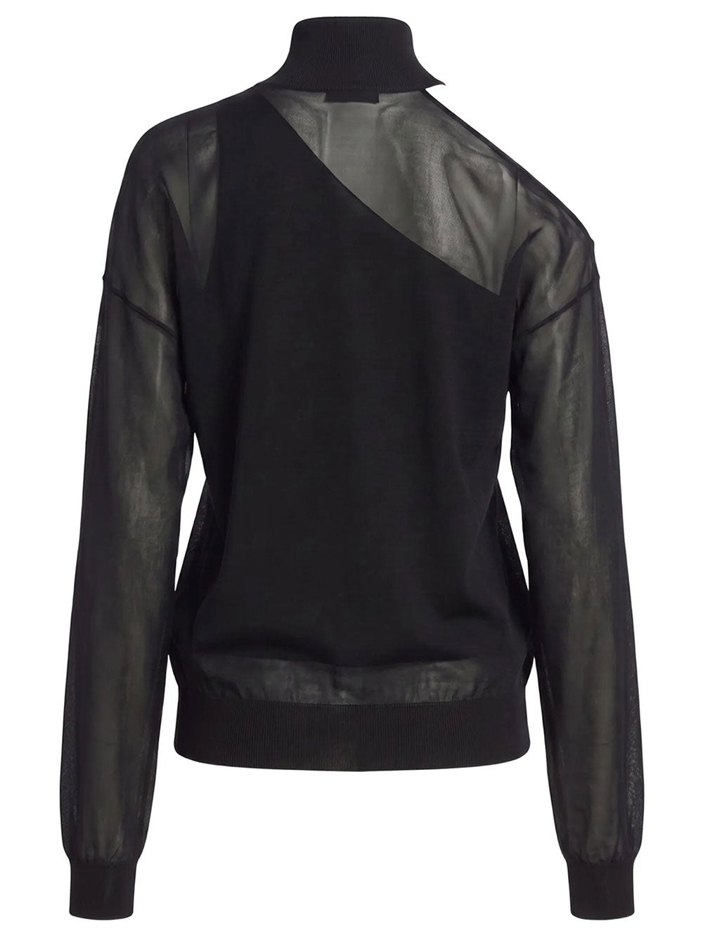 Fendi Women Maglia In Organza Di Seta Nera FENDI