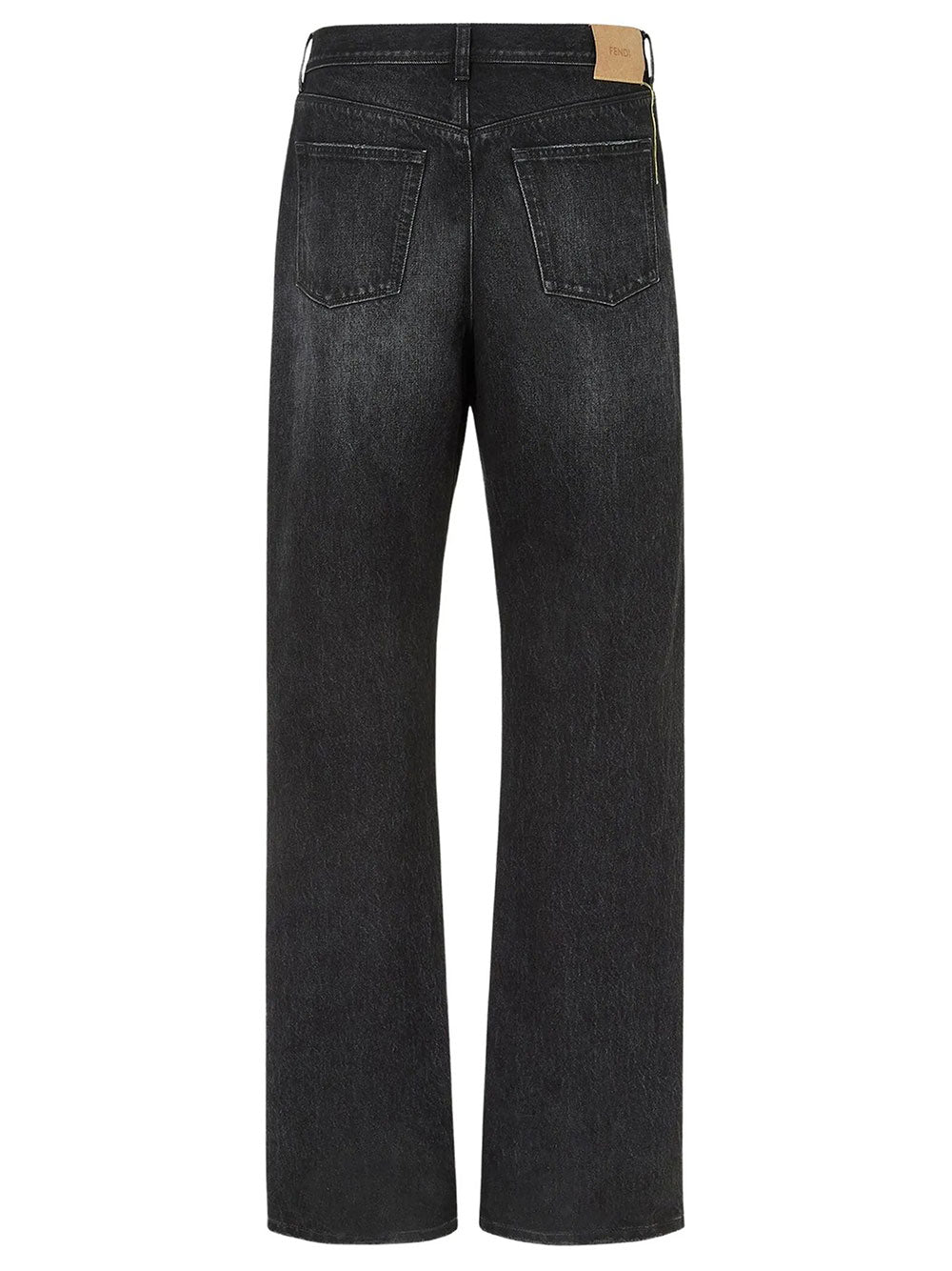 Fendi Men Denim Regular Black Denim FENDI