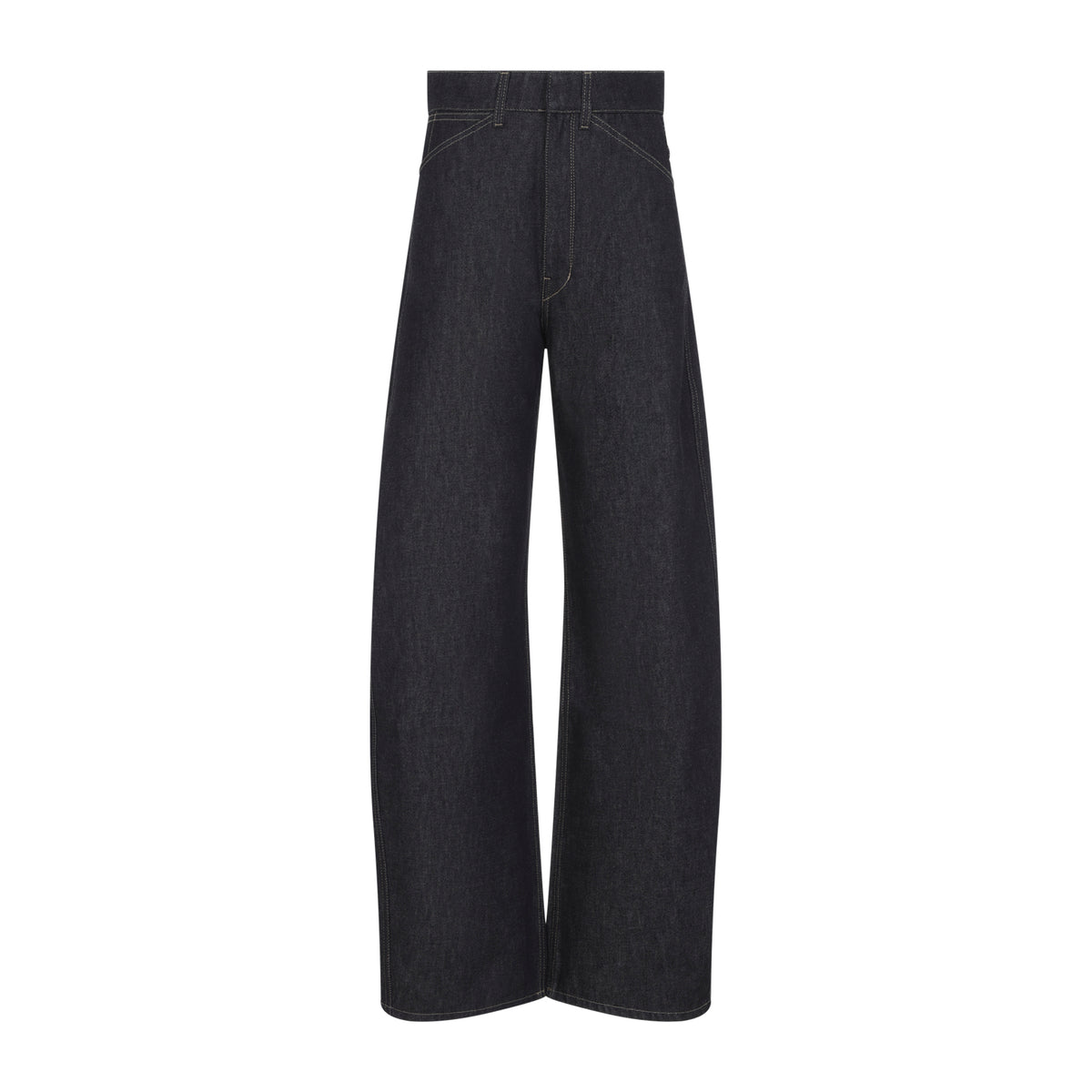 Lemaire High Waisted Curved Pants Women LEMAIRE