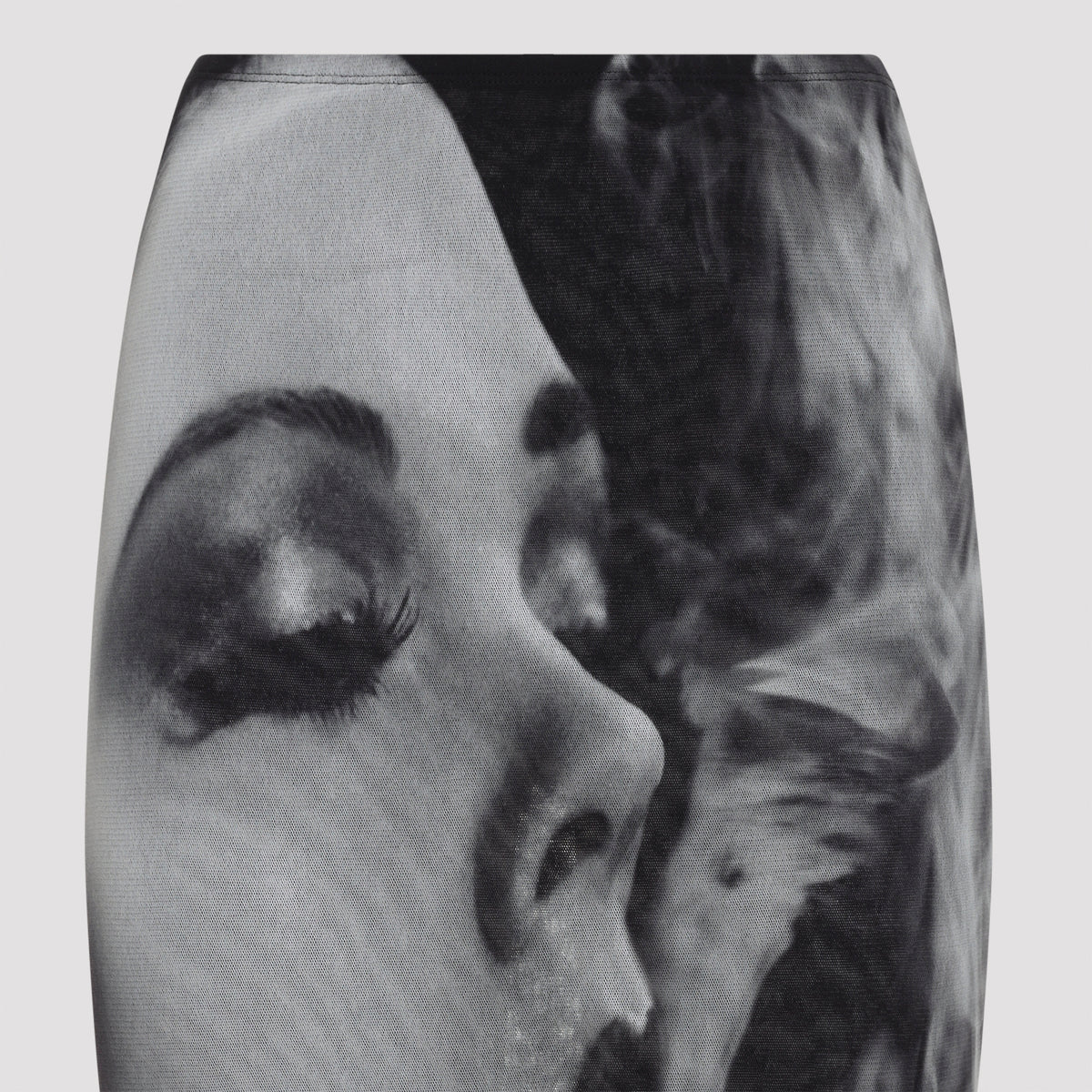 Jean Paul Gaultier Mesh Printed Smoking Women Long Skirt Women JEAN PAUL GAULTIER