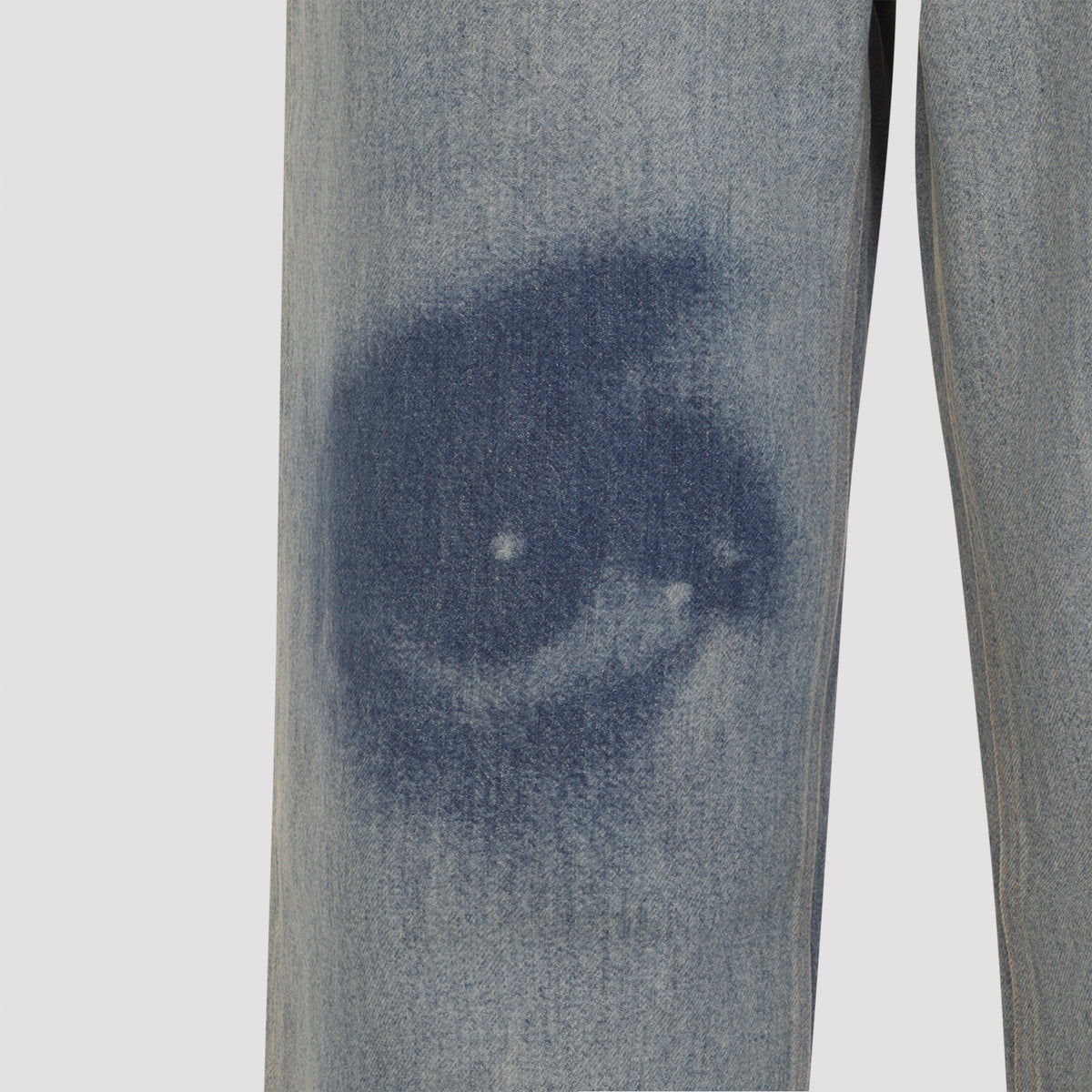 Jean Paul Gaultier Face Print Straingh Leg Denim Jeans Women JEAN PAUL GAULTIER