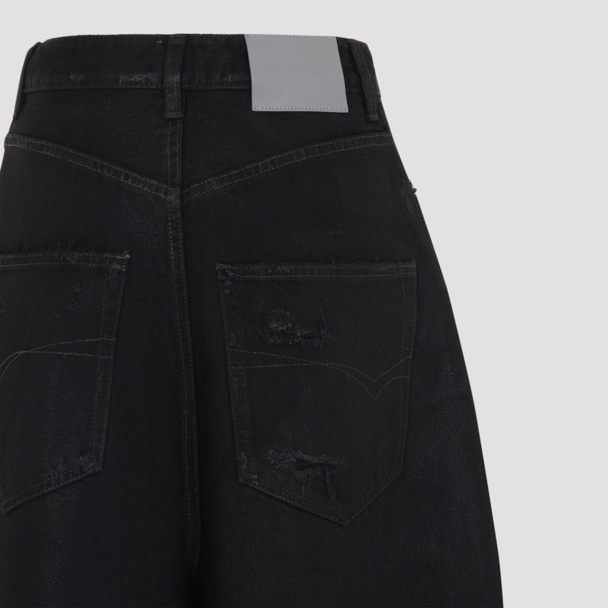 Balenciaga High Waist Barrel Twisted Jeans Women BALENCIAGA