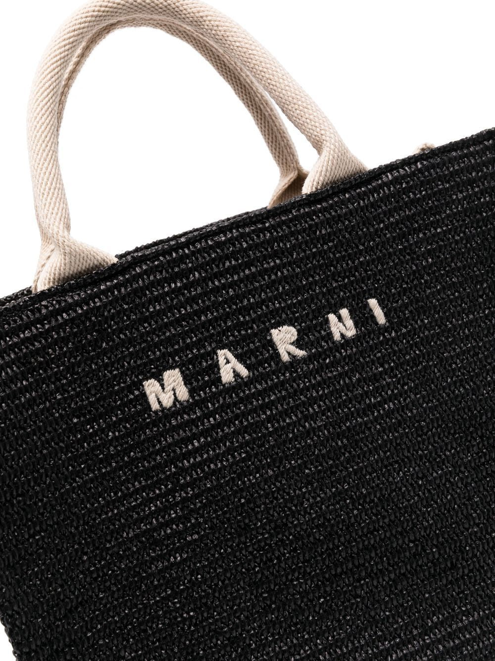 Marni Women Raffia-Effect Small Tote Bag MARNI
