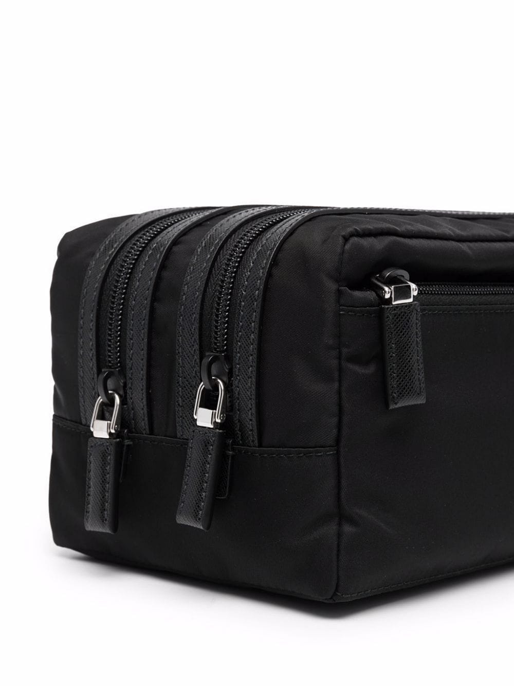 Prada Men Re-Nylon And Saffiano Leather Travel Pouch PRADA