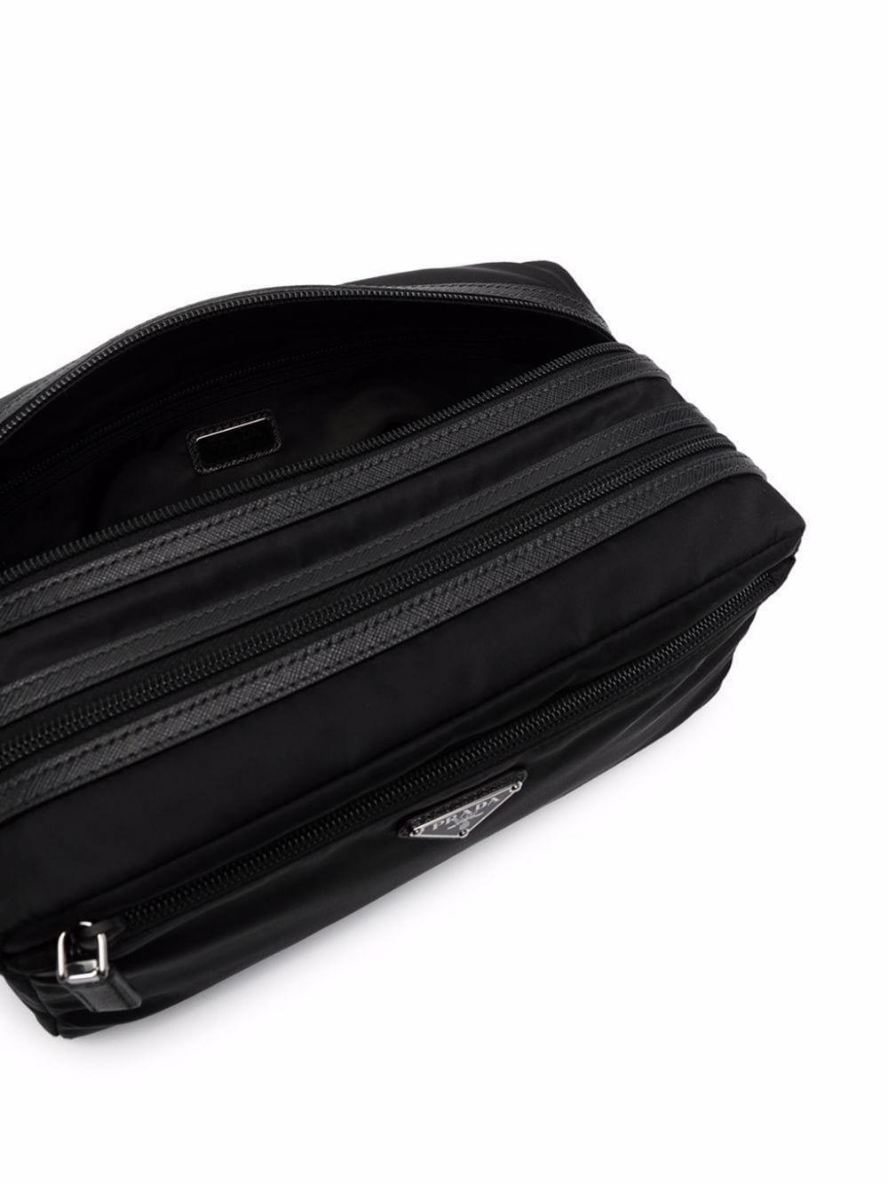 Prada Men Re-Nylon And Saffiano Leather Travel Pouch PRADA