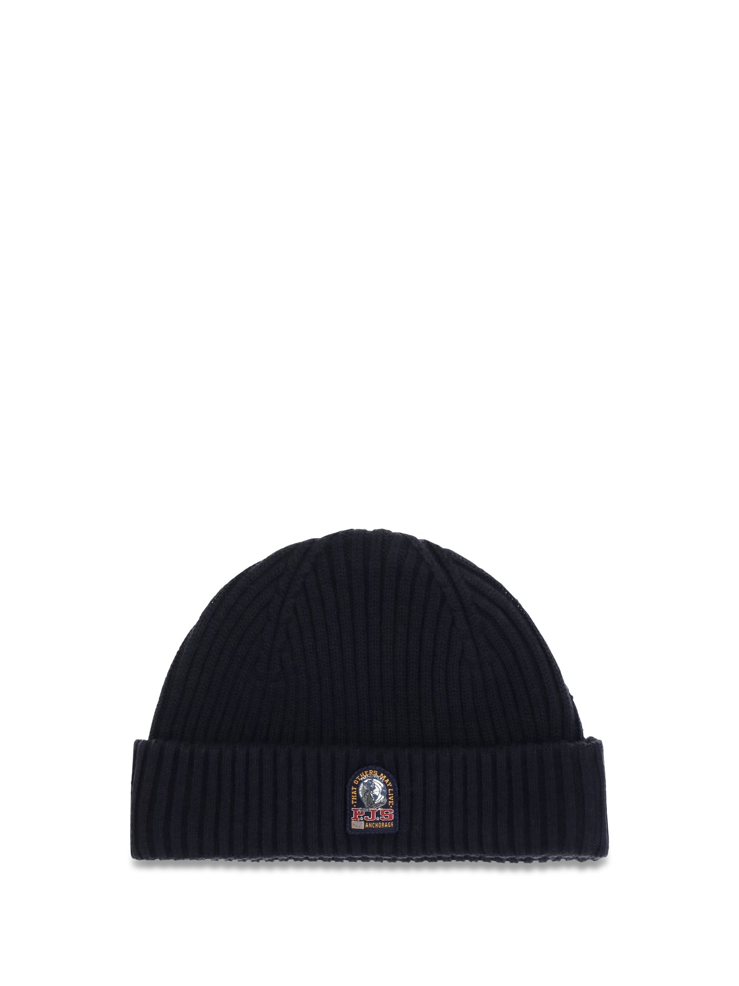 Parajumpers Men Beanie In Ribbed Knit With Logo PARAJUMPERS