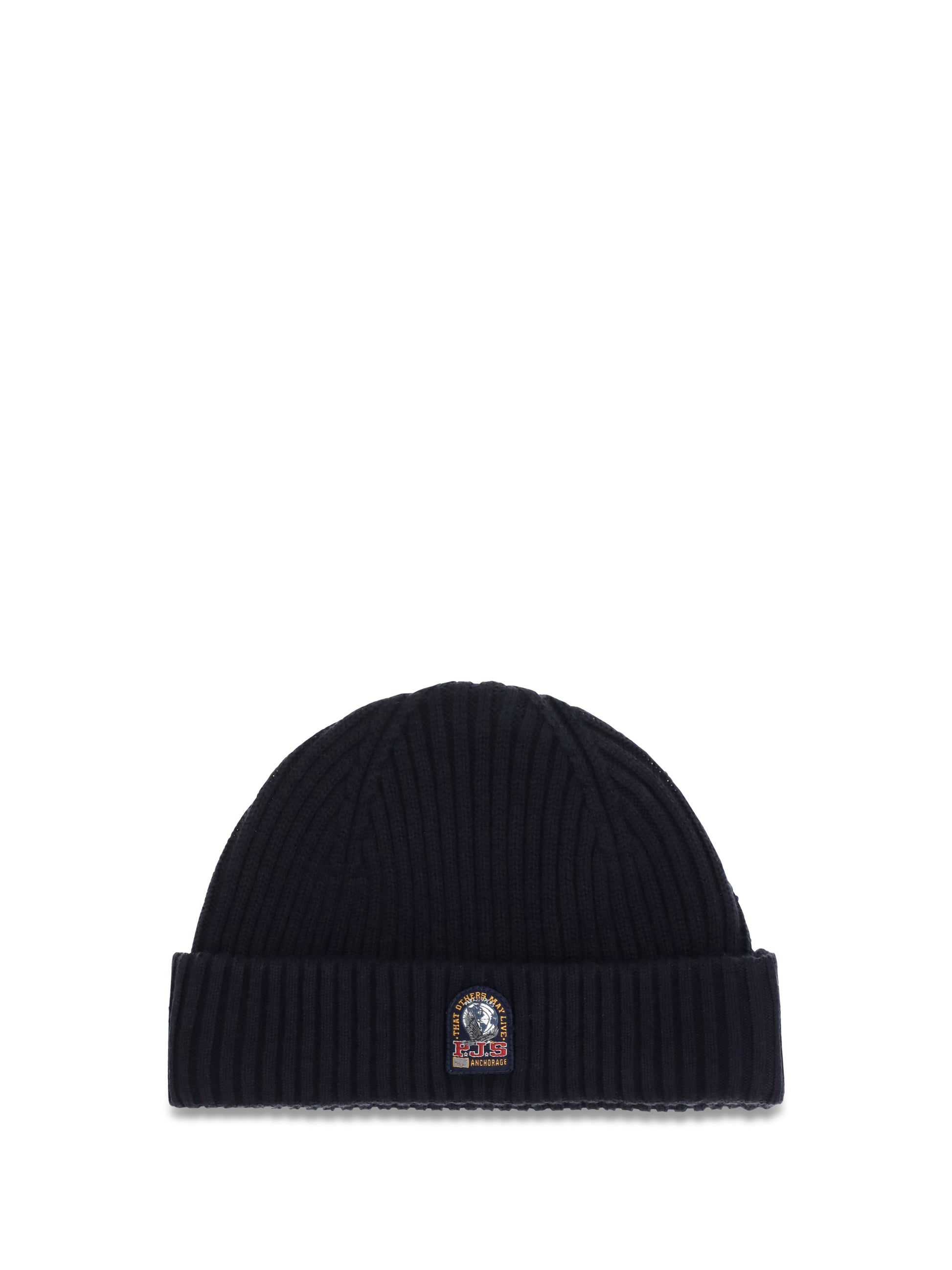 Parajumpers Men Beanie In Ribbed Knit With Logo PARAJUMPERS