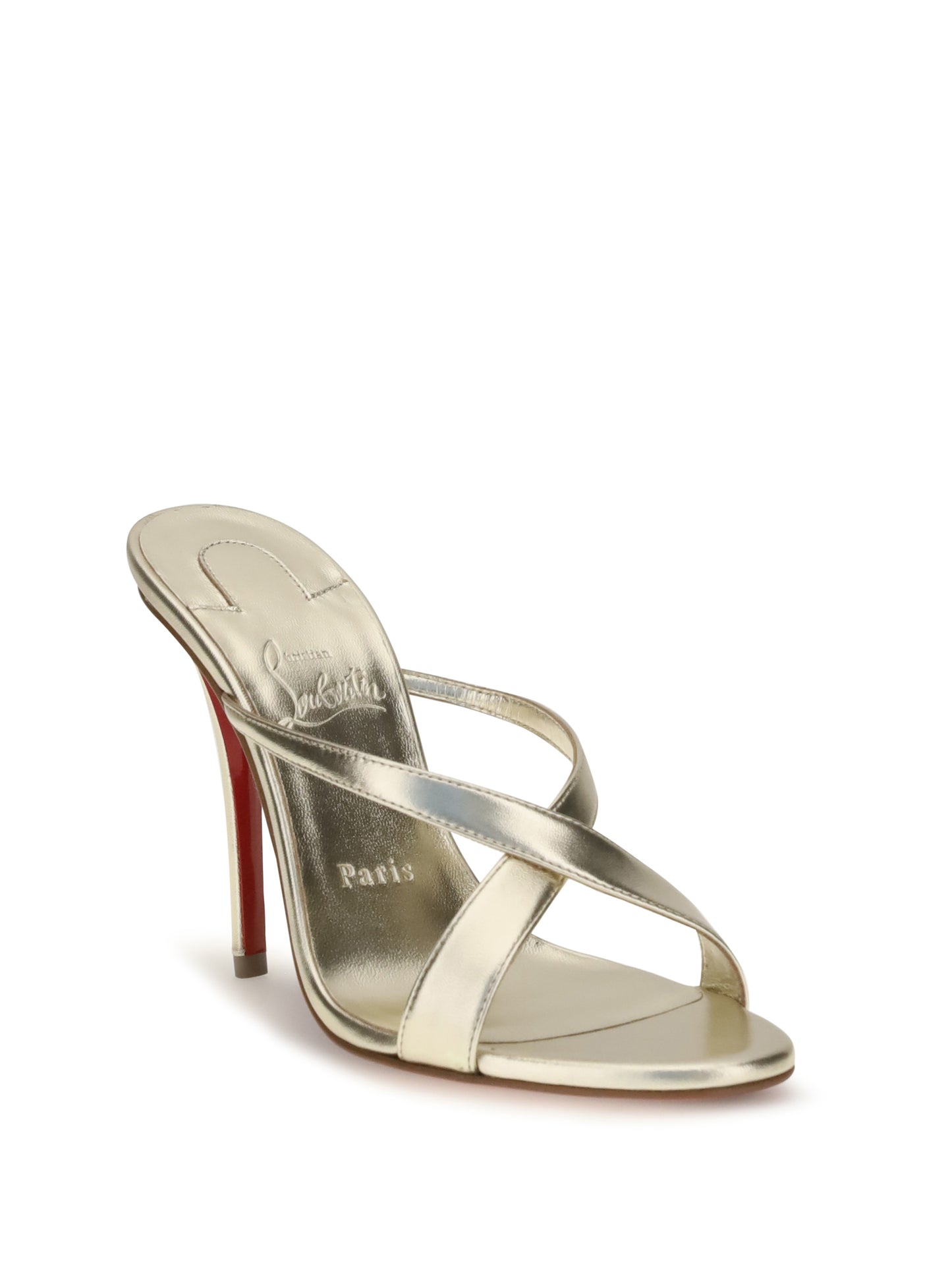 Christian Louboutin Women Mulazee Cross Mule Sandals CHRISTIAN LOUBOUTIN