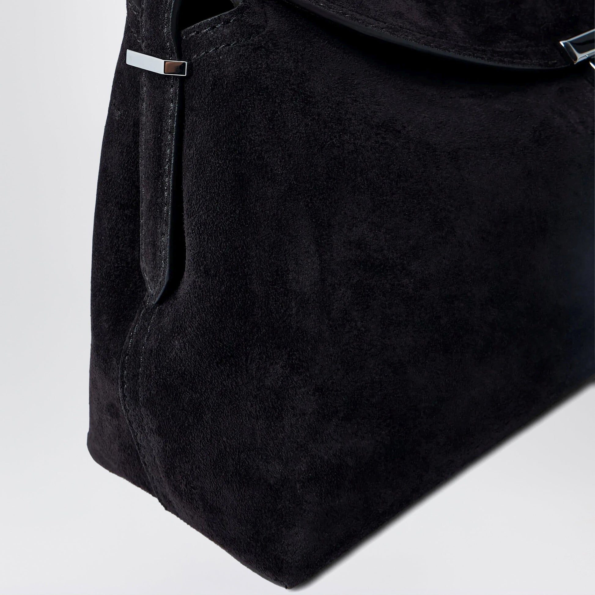 Toteme T-Lock Bag Brown Espresso In Suede Leather Women TOTEME