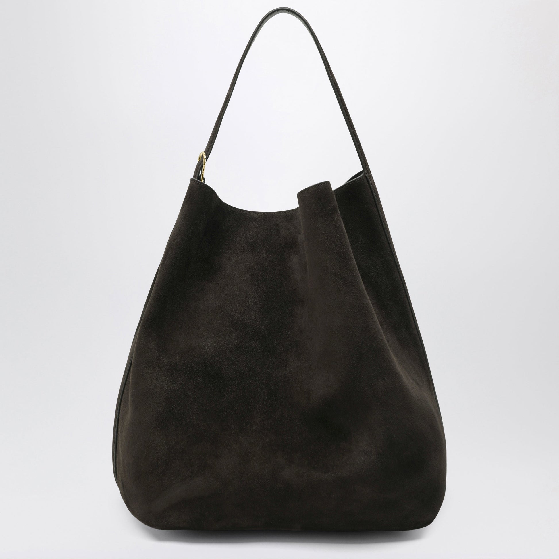 Toteme Espresso-Coloured Suede Tote Bag Women TOTEME