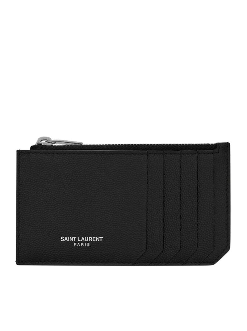 Saint Laurent Men Saint Laurent Paris Fragments Card Holder With Zip SAINT LAURENT