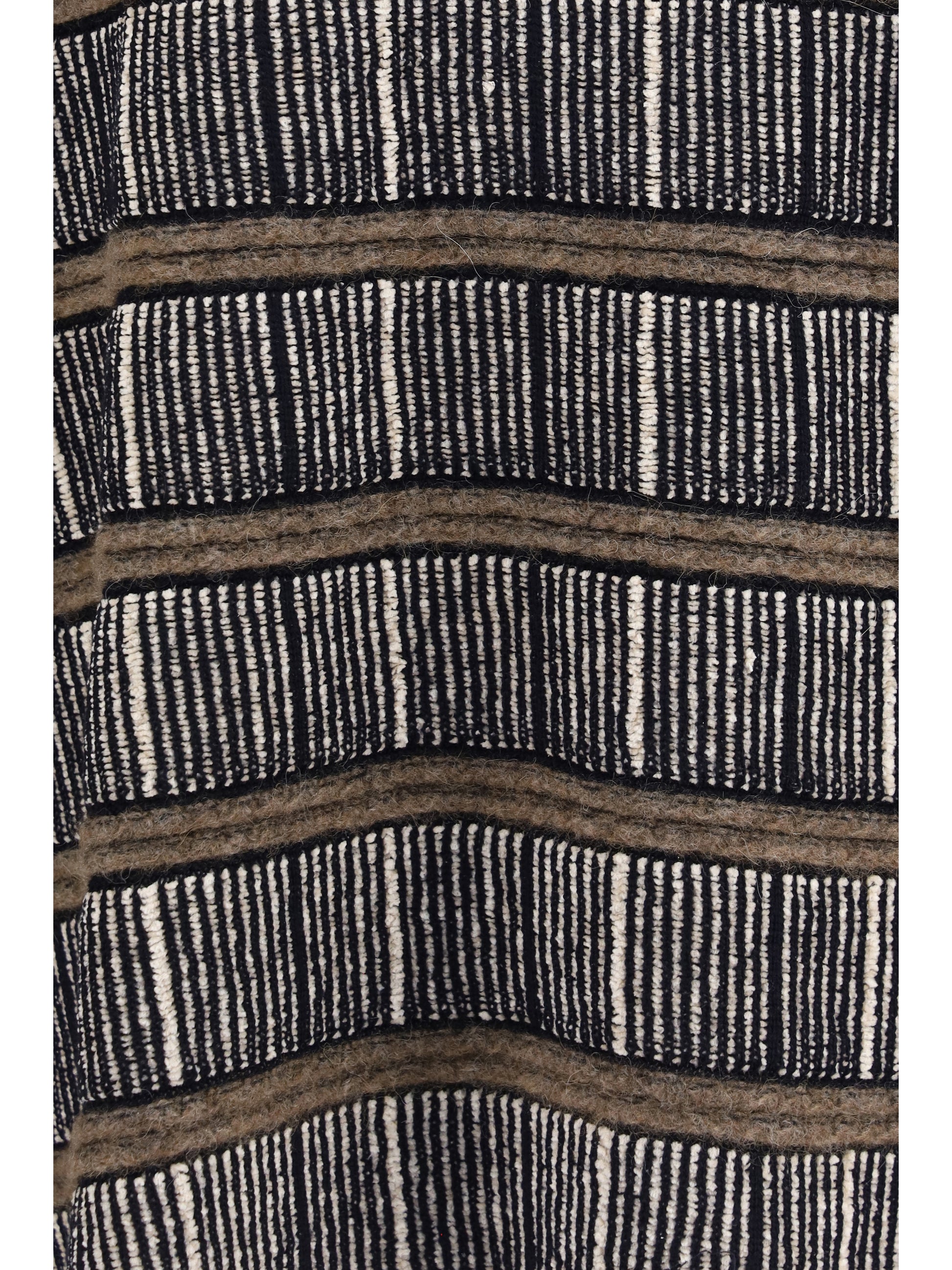 Giorgio Armani Men Oversized Ribbed Sweater In Silk And Virgin Wool Blend GIORGIO ARMANI