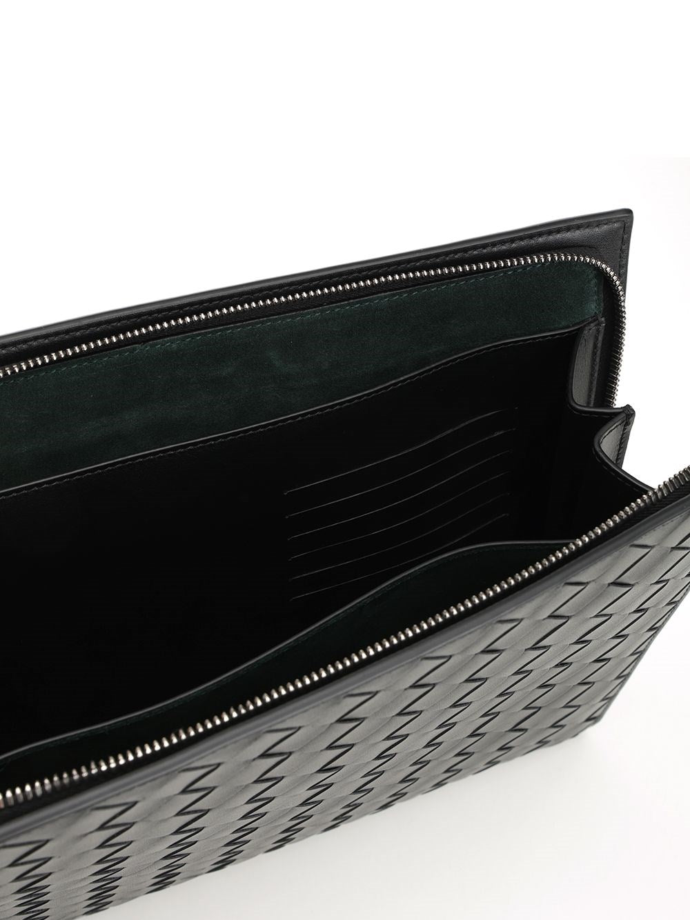 Bottega Veneta Men Woven Document Holder With Strap BOTTEGA VENETA