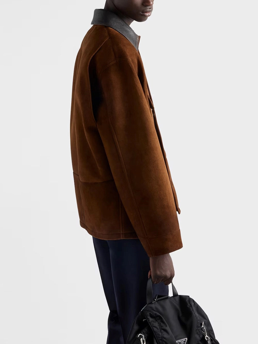 Prada Men Leather Jackrt PRADA