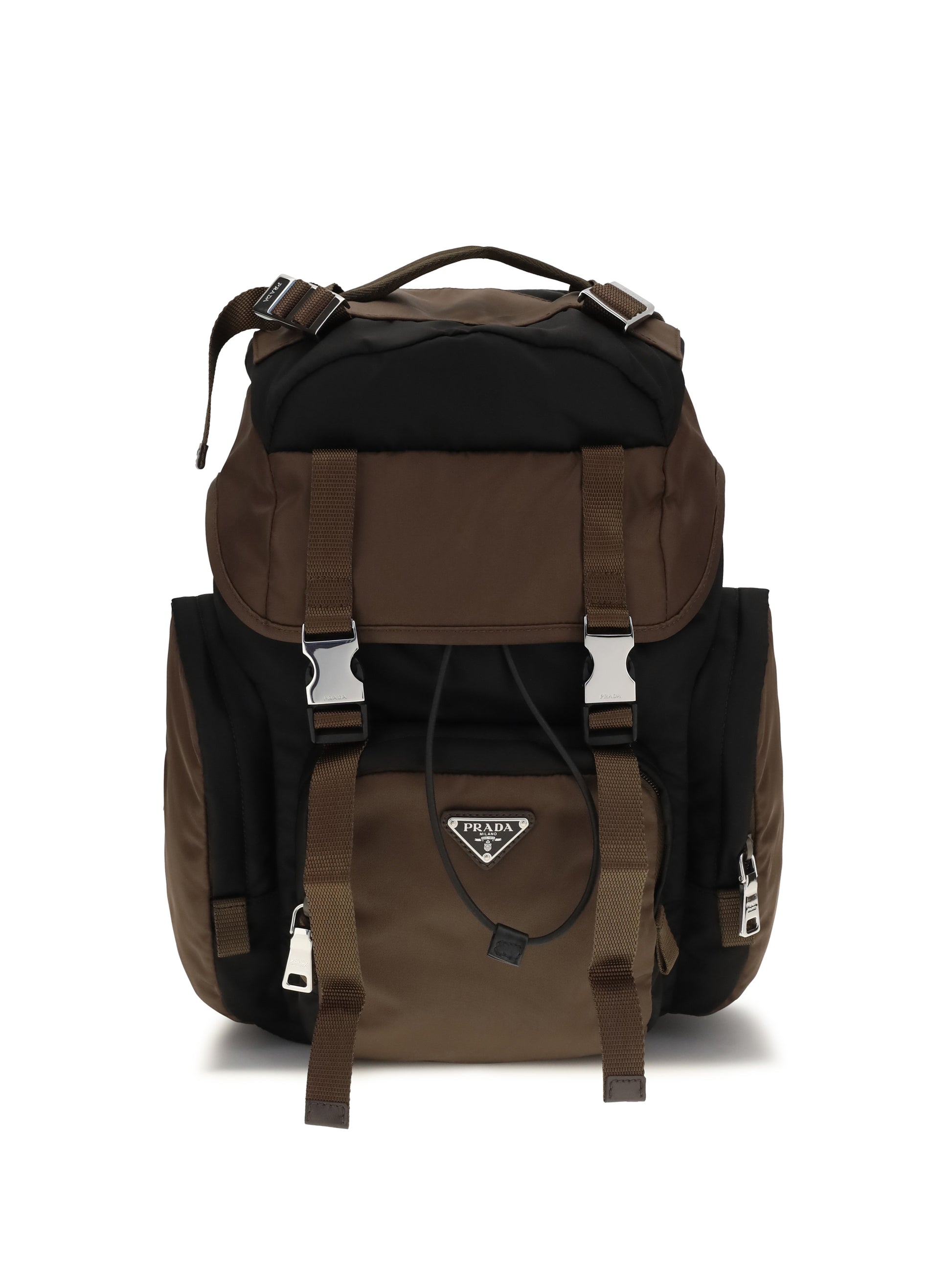 Prada Men Backpack In Re-Nylon And Leather PRADA