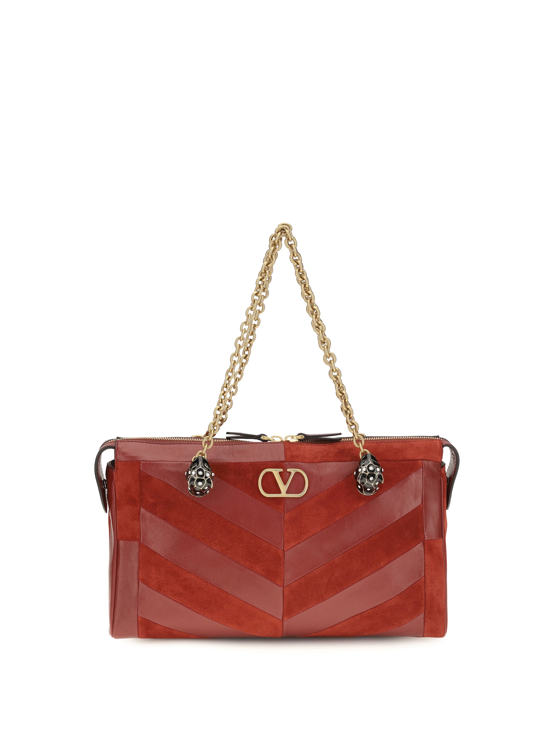 Valentino Garavani Women Medium Chevron Pattern Panthea Shoulder Bag VALENTINO GARAVANI