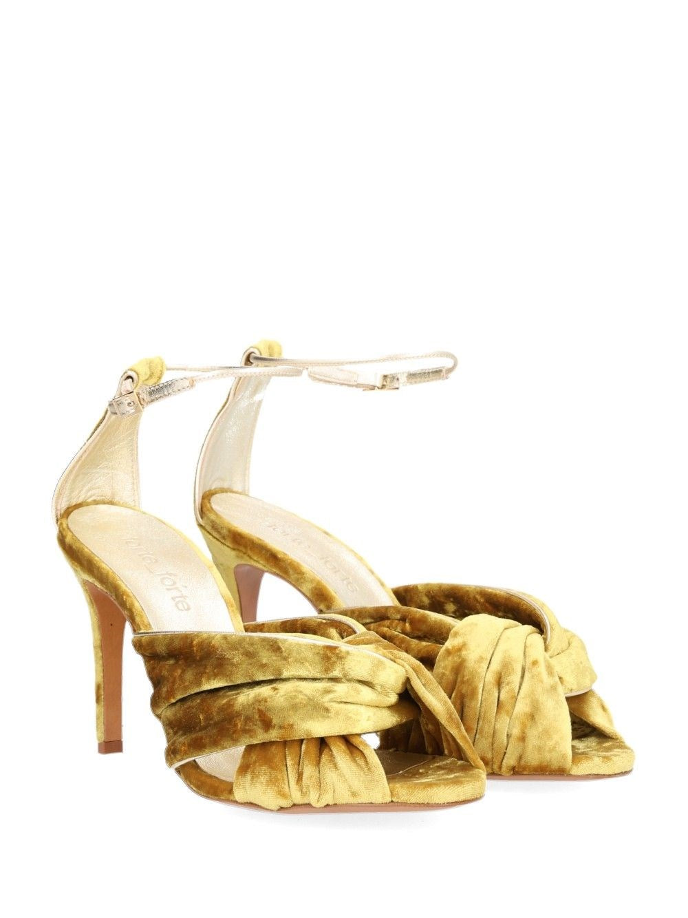 Forte_Forte Women Heliodore High Heel Velvet Crossover Sandal FORTE FORTE