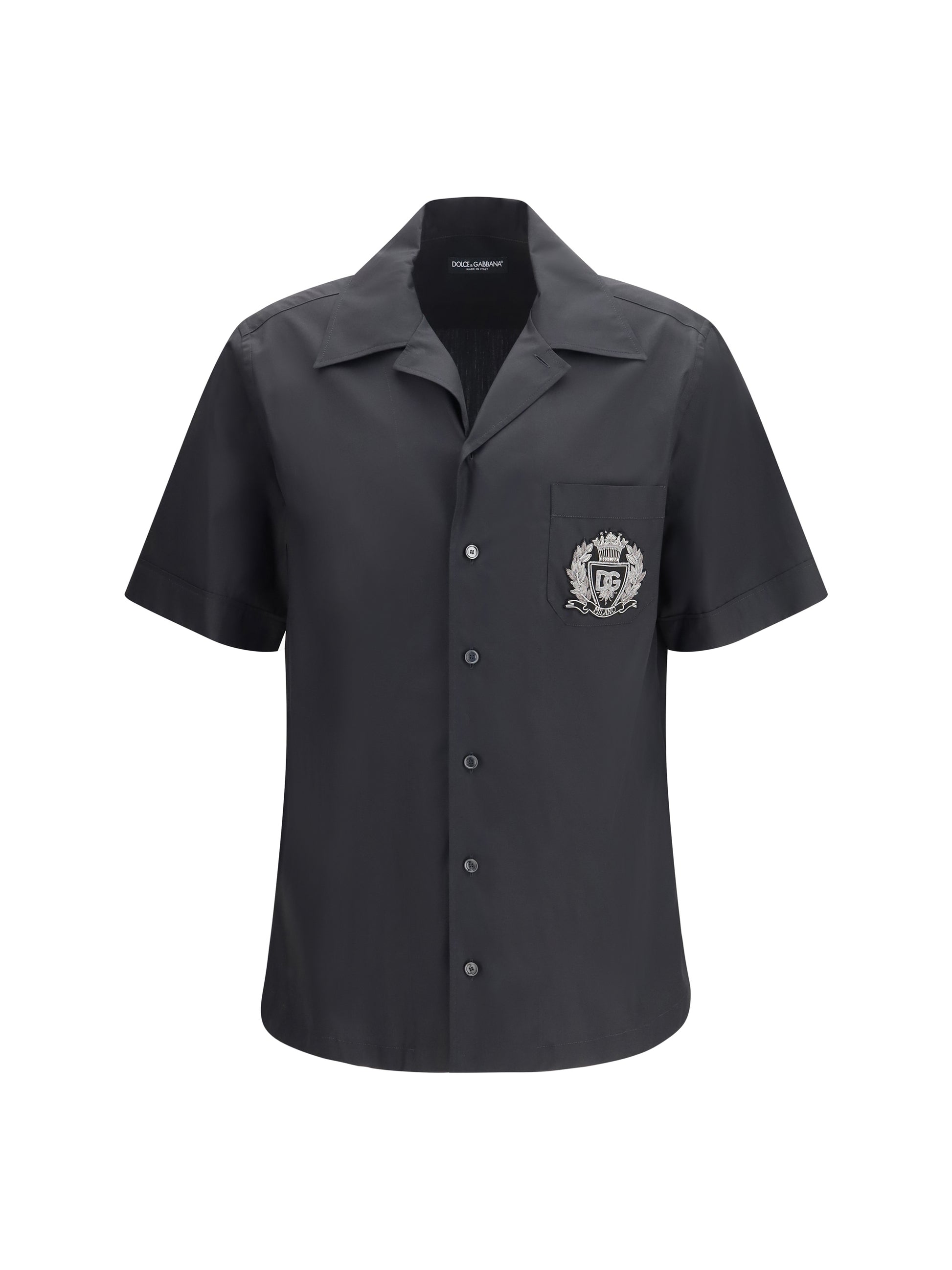 Dolce & Gabbana Men Hawaii Shirt In Cotton Poplin DOLCE & GABBANA