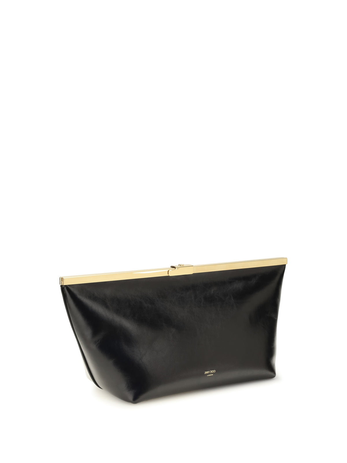 Jimmy Choo Women Large Ganache Biker Leather Clutch JIMMY CHOO