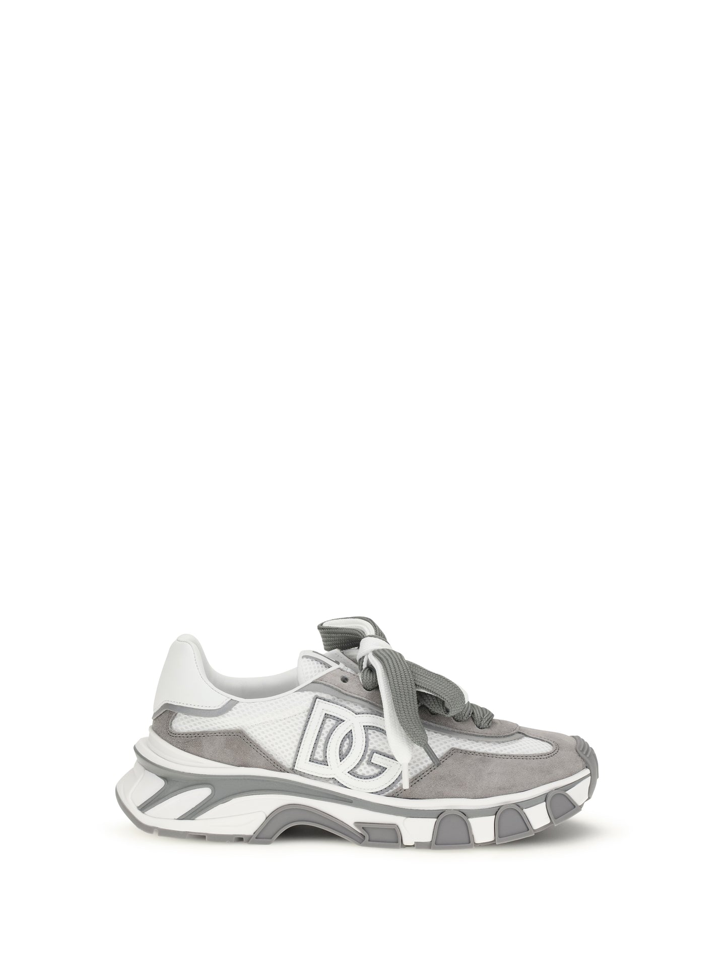 Dolce & Gabbana Men Leather And Mesh Sneakers DOLCE & GABBANA