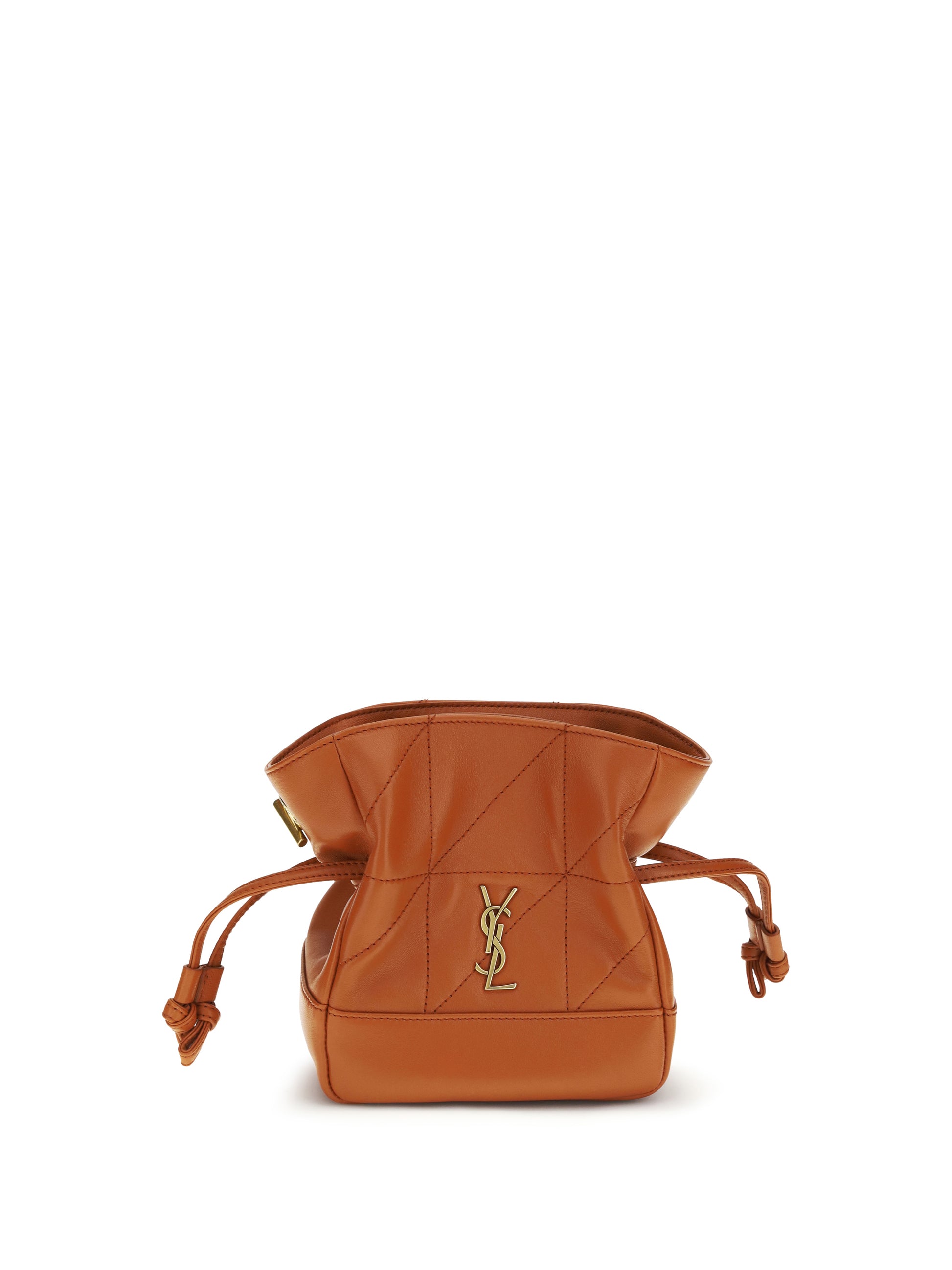 Saint Laurent Women Jamie Mini Leather Clutch Bag SAINT LAURENT