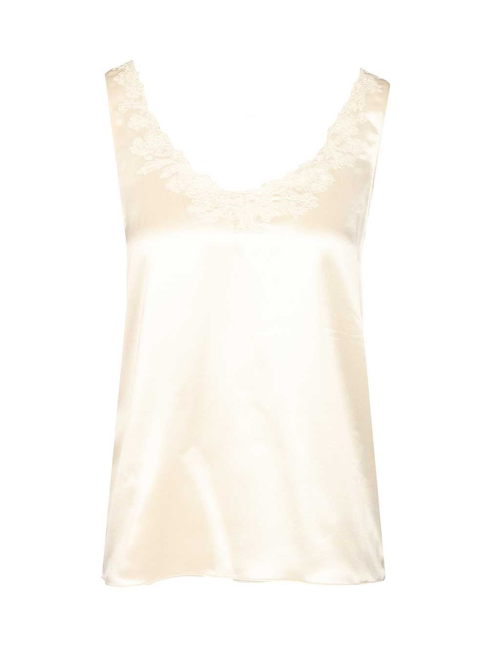 Celine Women Silk Satin Lingerie Top CELINE