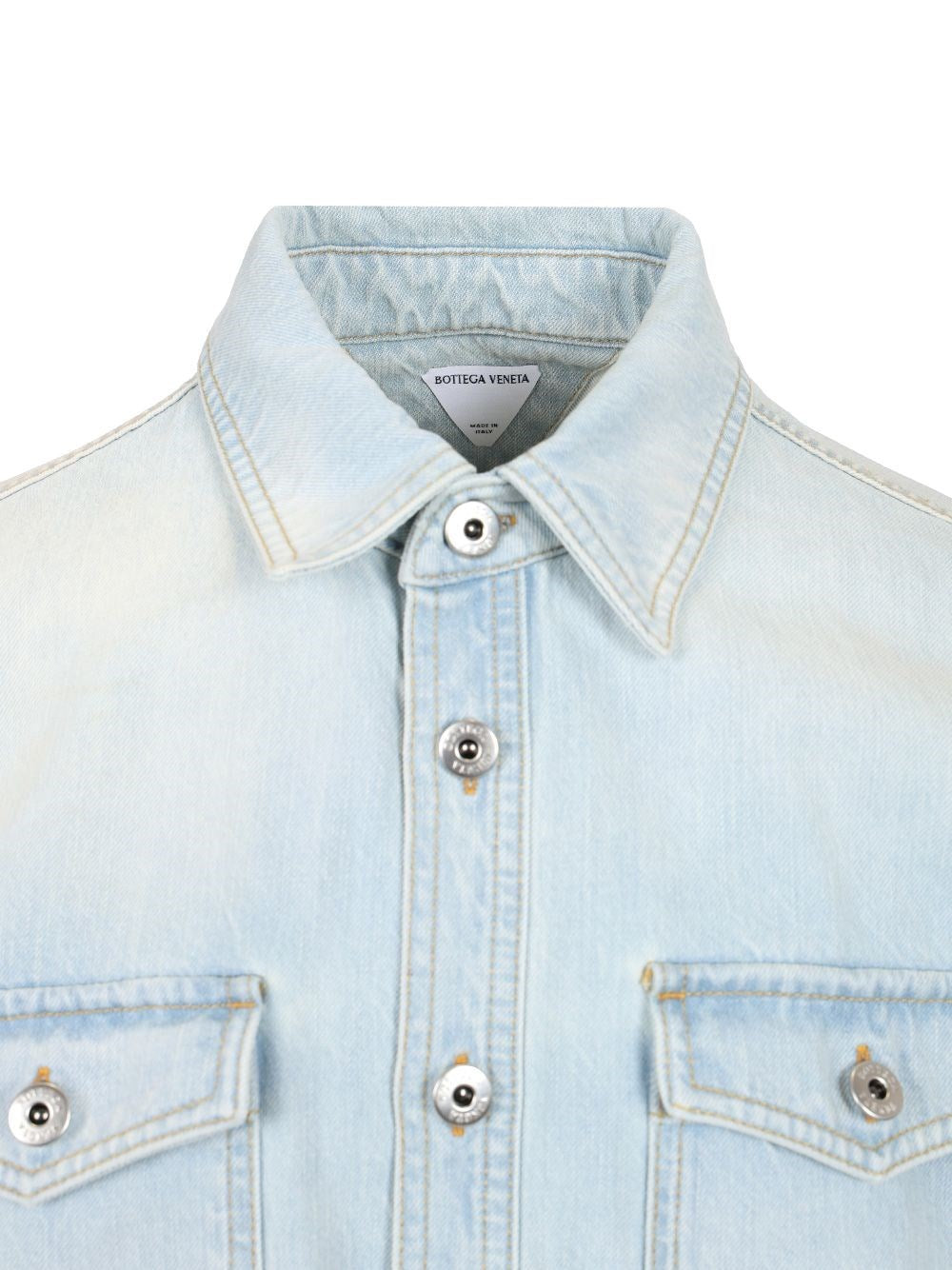Bottega Veneta Men Extra Bleach Wash Denim Shirt BOTTEGA VENETA