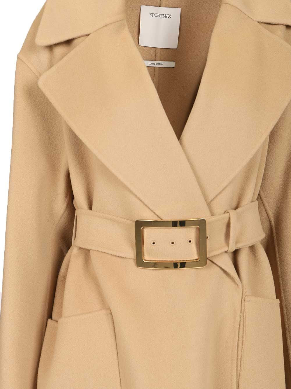 Sportmax Women Pure Wool Dressing Gown Coat SPORTMAX