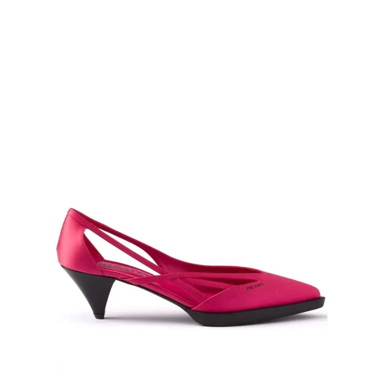Prada 55Mm Satin Cut-Out Pumps Women PRADA